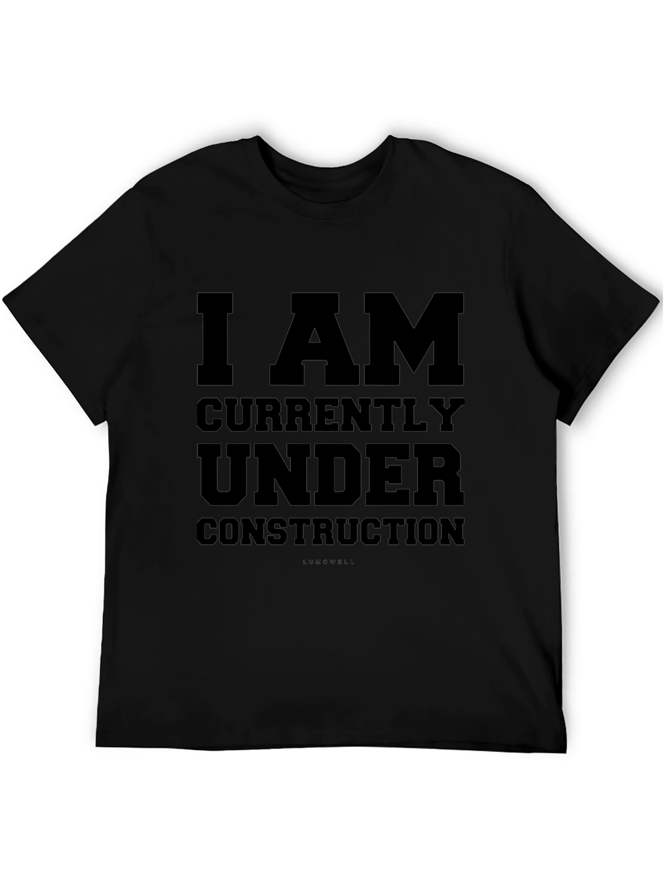 Black I AM Under Construction Graphic Tee view 5