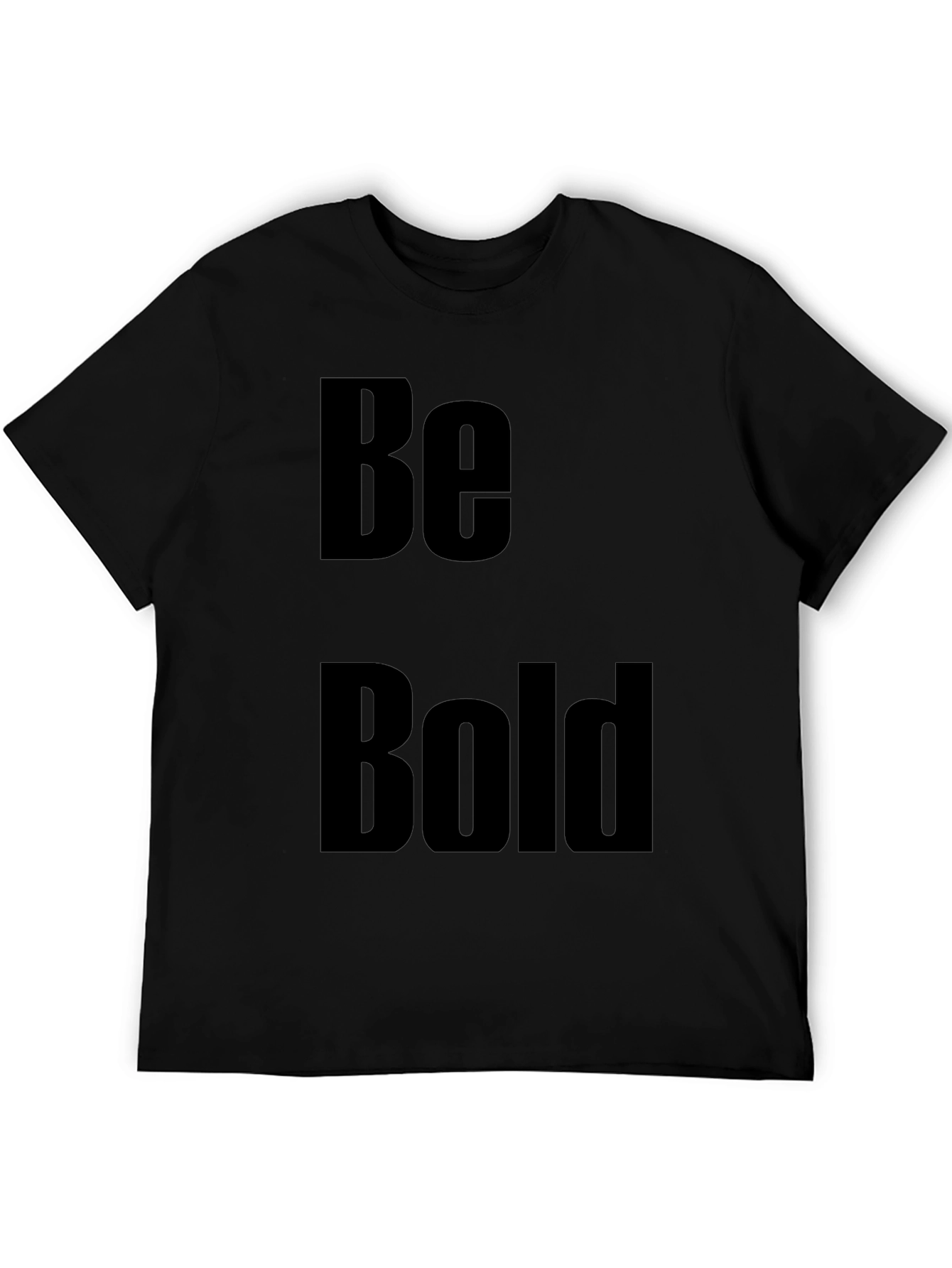 Black Be Bold Graphic Tee - Black view 5