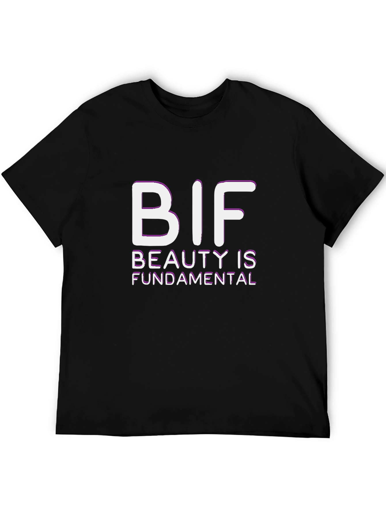 Black BIF Beauty is Fundamental Black T-Shirt view 5