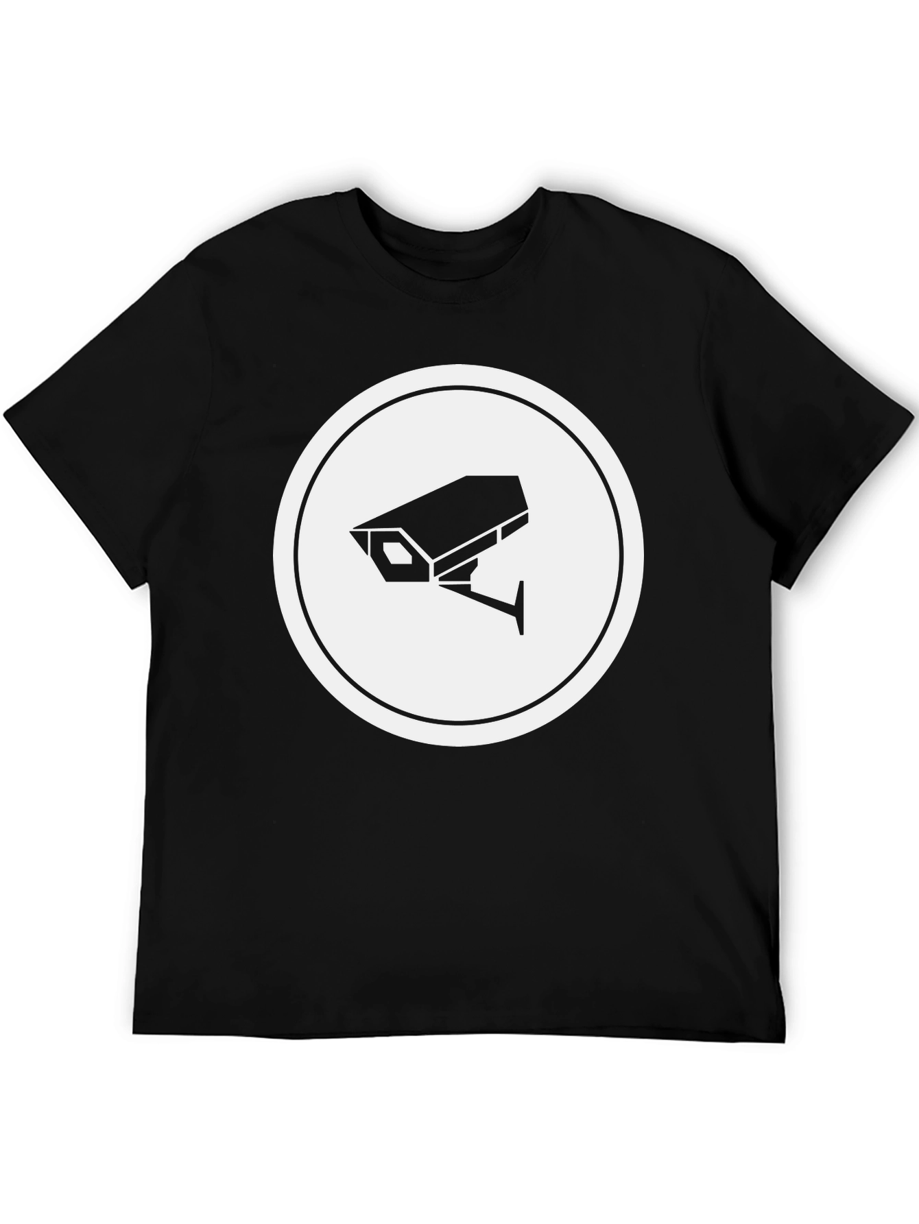 Black Surveillance Camera Graphic Tee - Black view 5