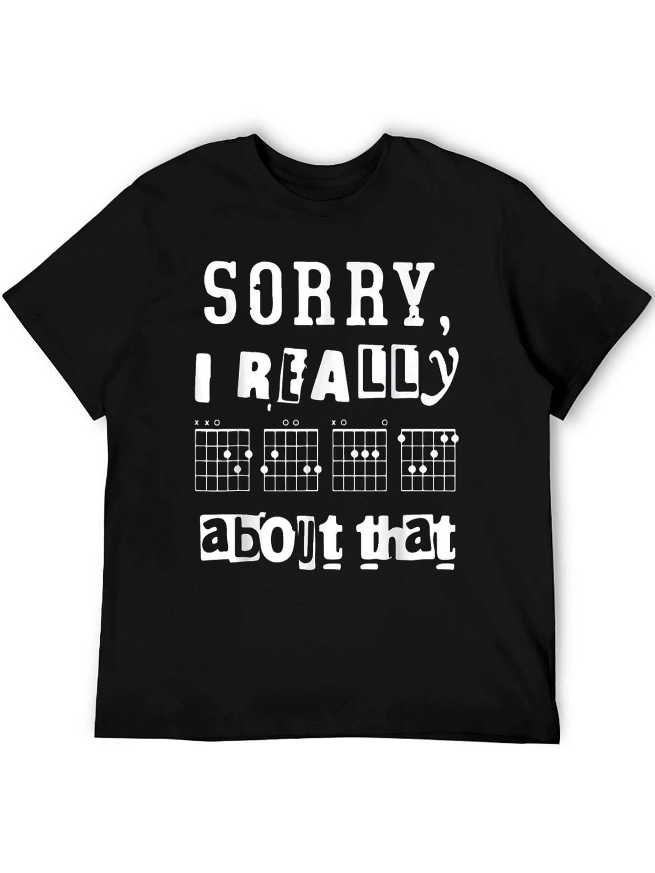 Black Sorry, I Really Chord About That T-Shirt view 5