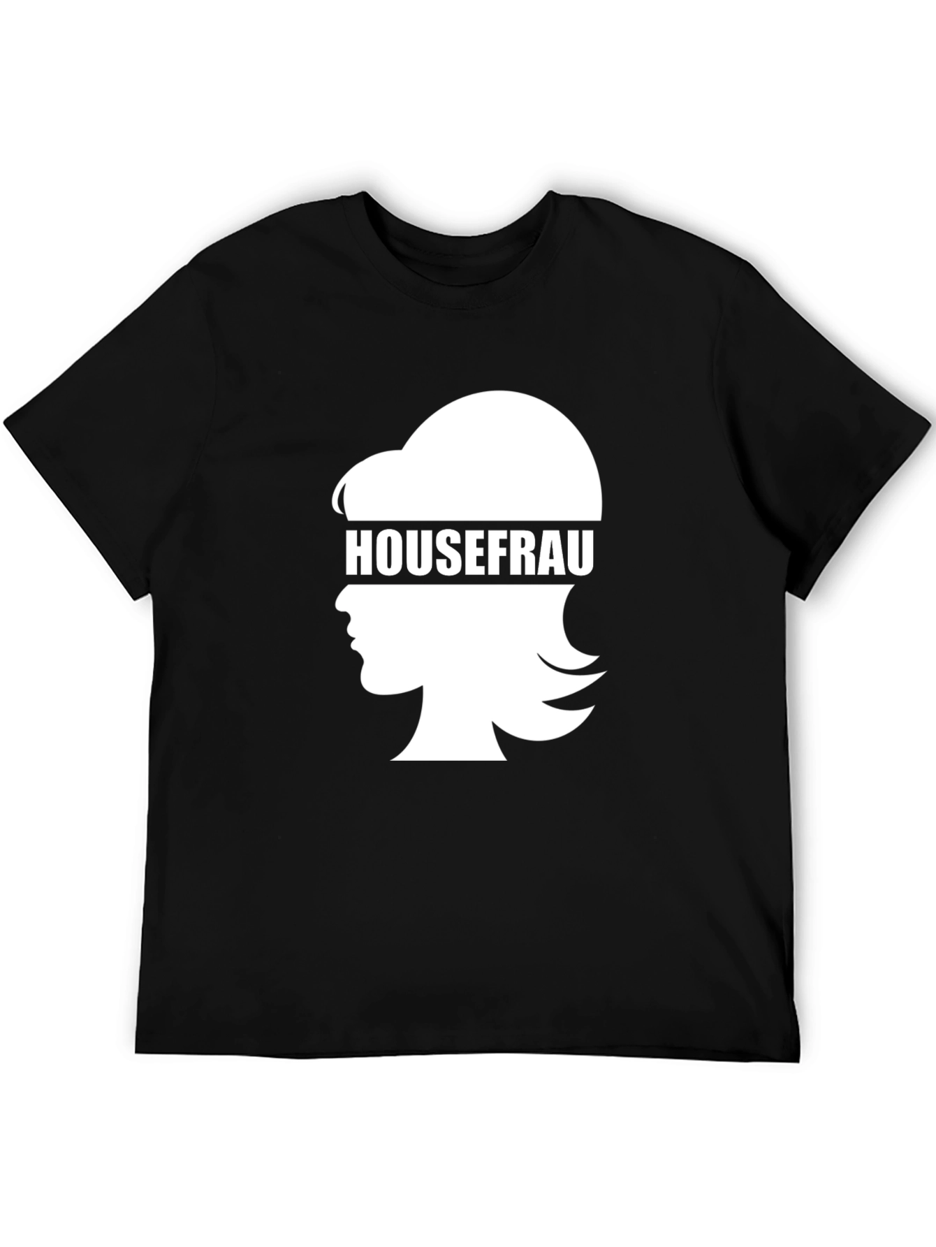 Black Housefrau Graphic T-Shirt - Funny Novelty Tee view 5