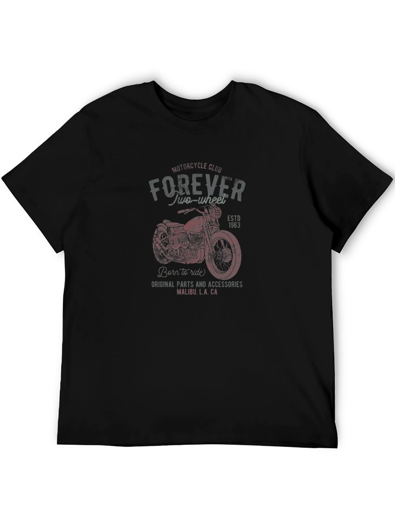 Forever Two-Wheel Motorcycle Club Graphic Tee - 5