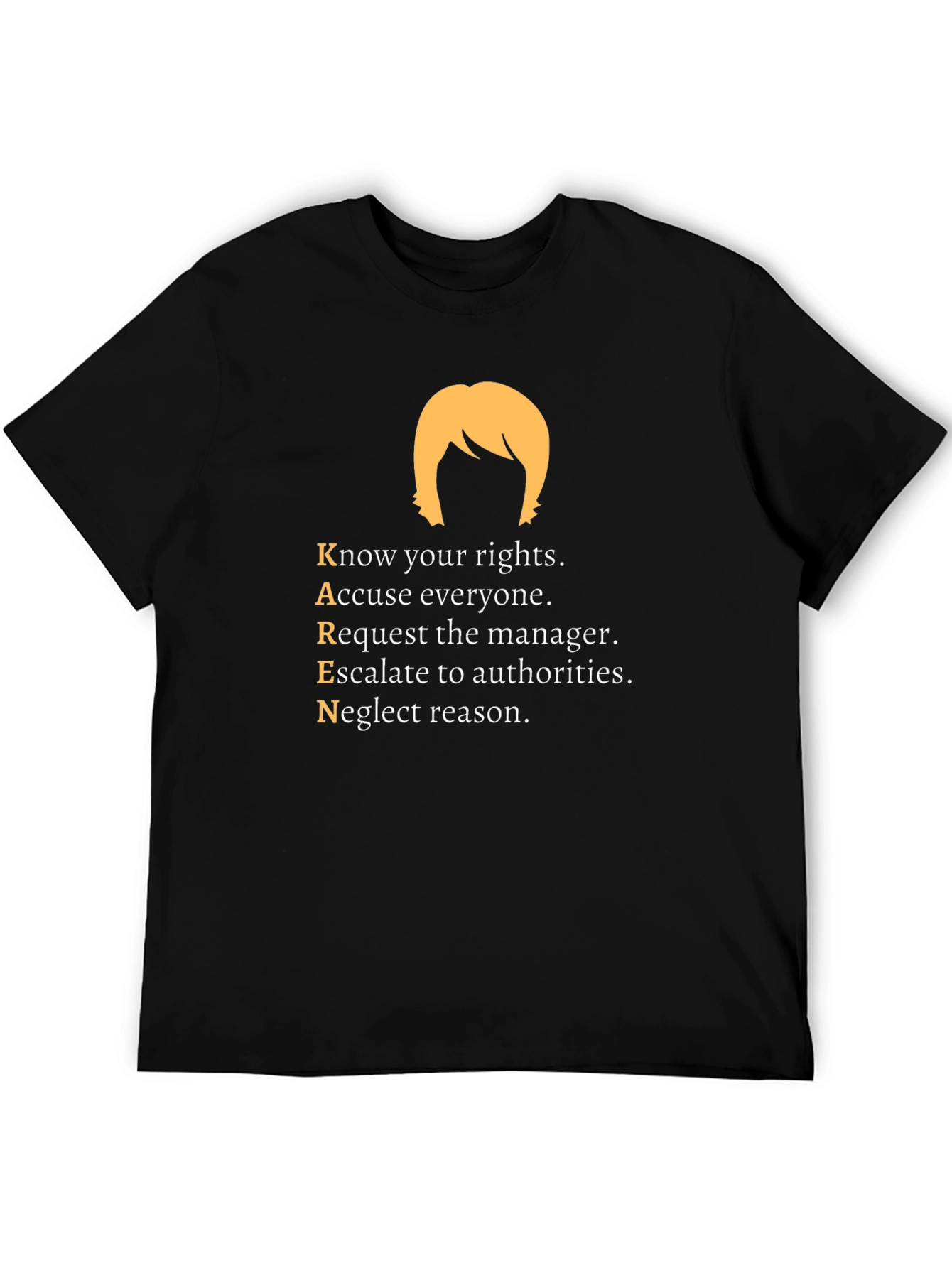 Black KAREN Definition T-Shirt, Novelty Funny Tee view 5