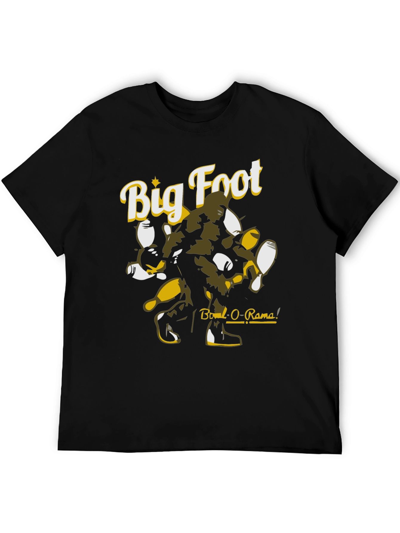 Black Big Foot Bowl-O-Rama Black Graphic Tee view 5