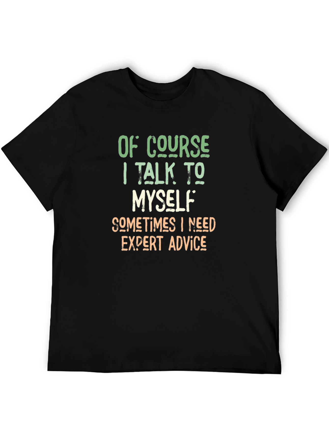 Black Expert Advice Tee - Funny Graphic T-Shirt view 5