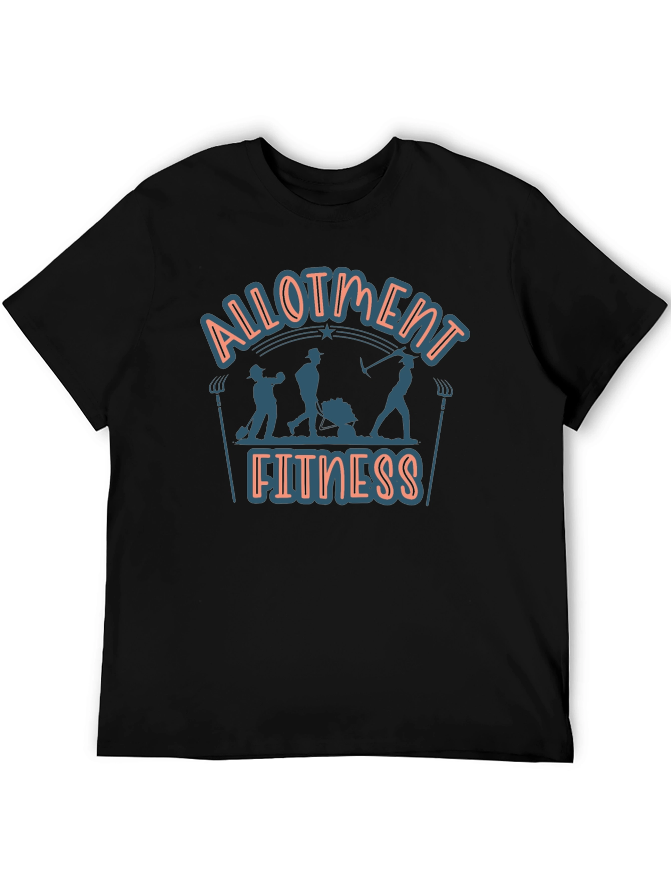 Black Allotment Fitness Graphic T-Shirt view 5