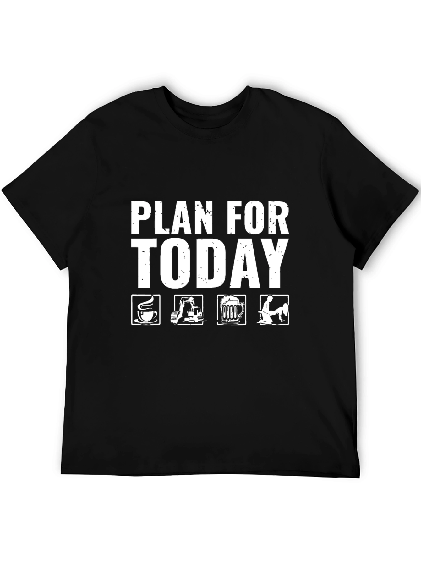 Black Plan For Today T-Shirt - Coffee, Dig, Beer, Repeat! view 5