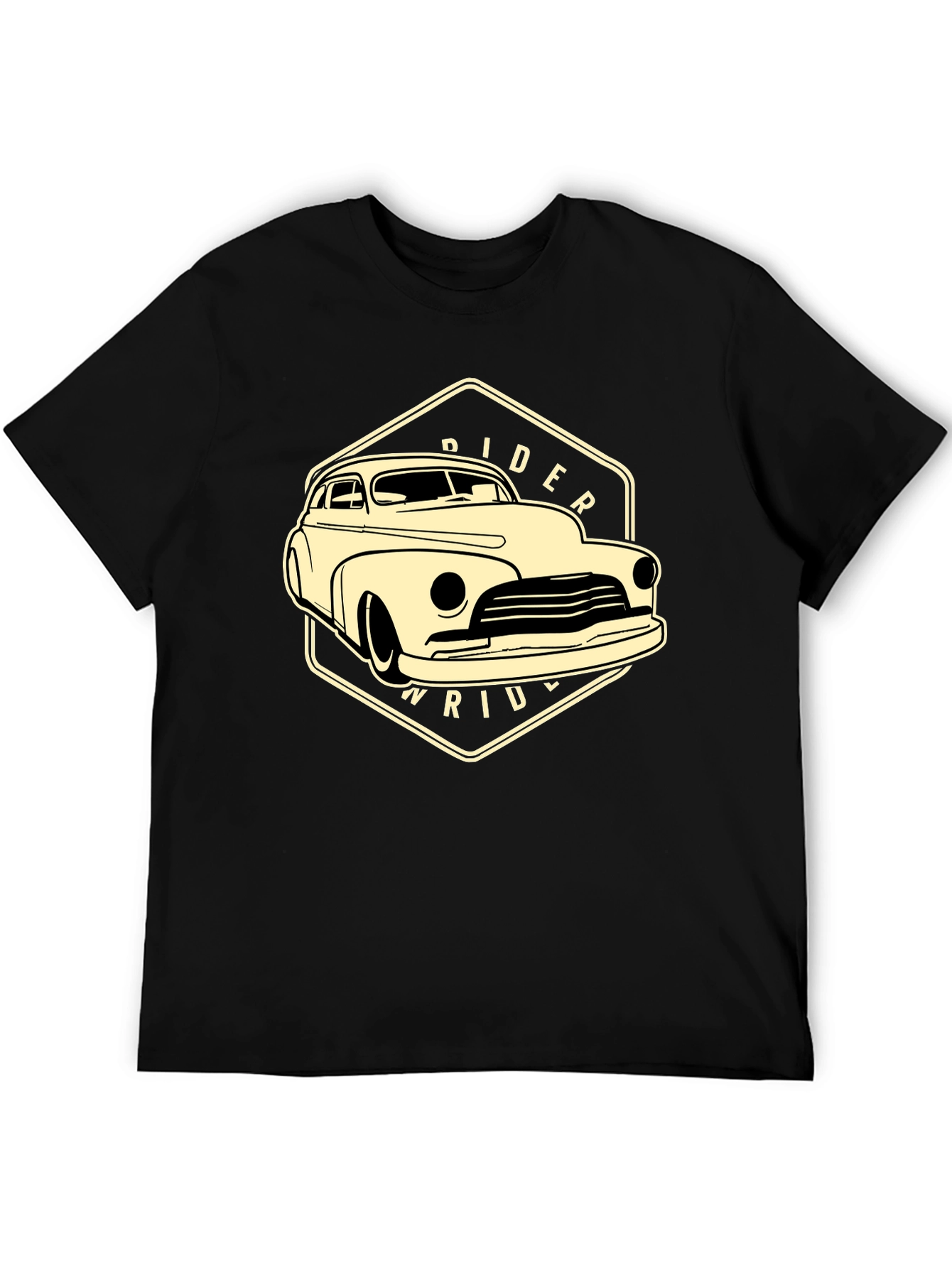 Black Classic Car Rider T-Shirt - Black view 5