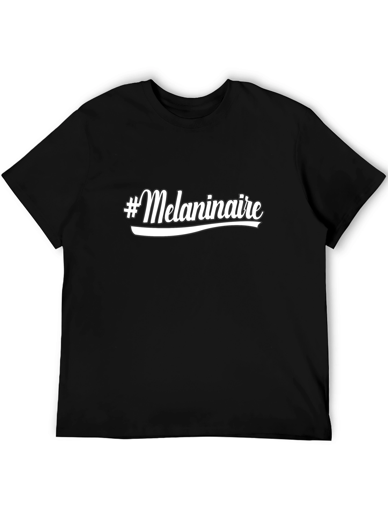 Black #Melaninaire Black Graphic T-Shirt view 5