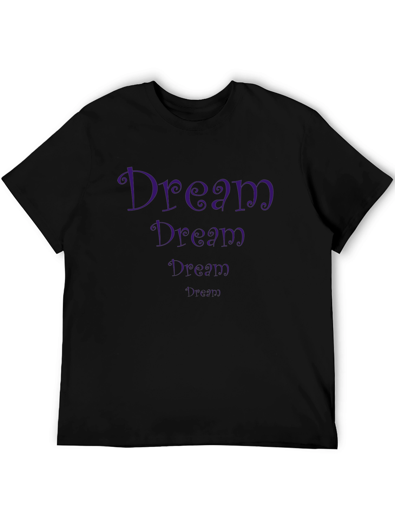 Black Dream Graphic Tee - Stylish Black Cotton T-Shirt view 5