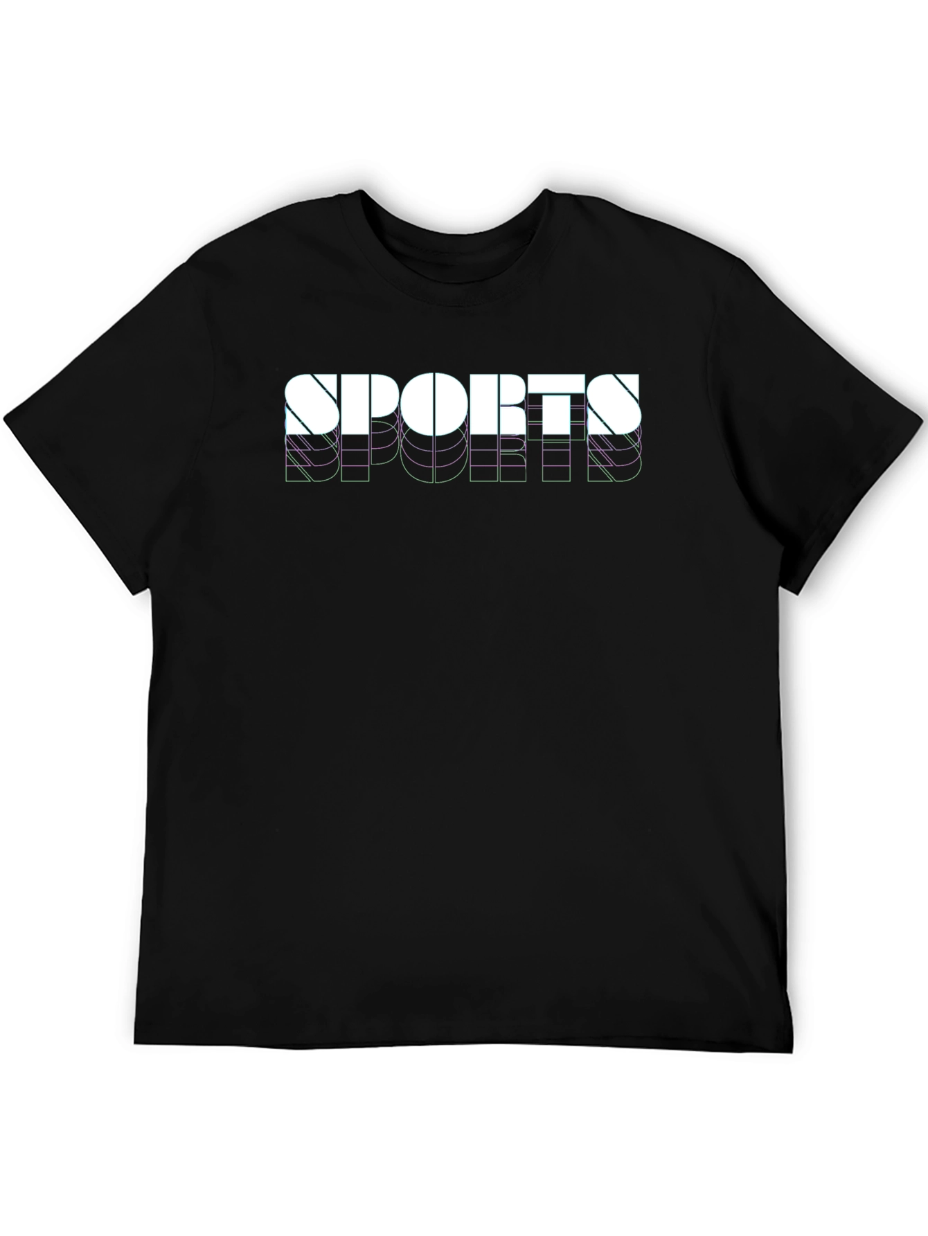 Sports Graphic Black T-Shirt - 5