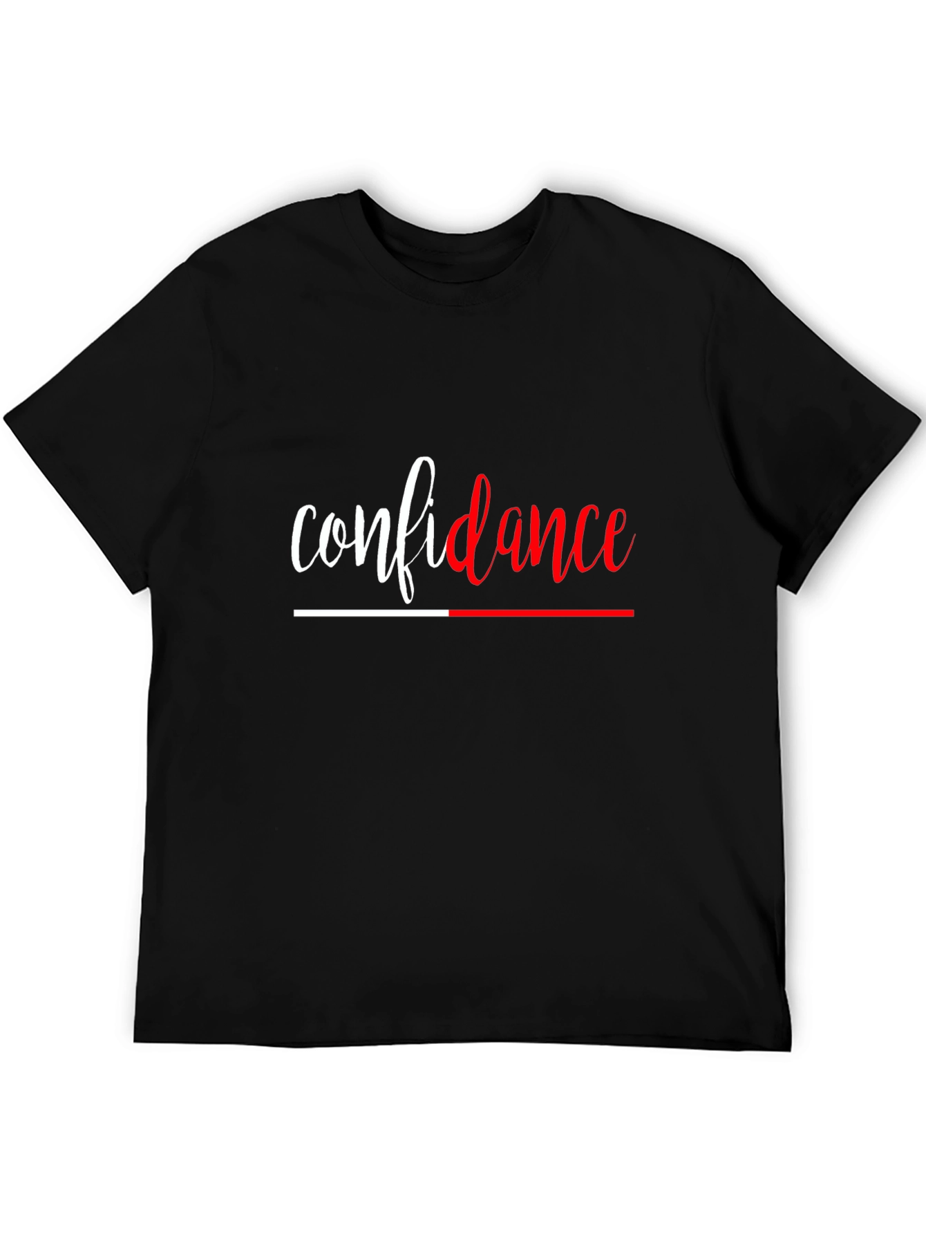 Black Confidence Tee - Stylish Black Graphic T-Shirt view 5