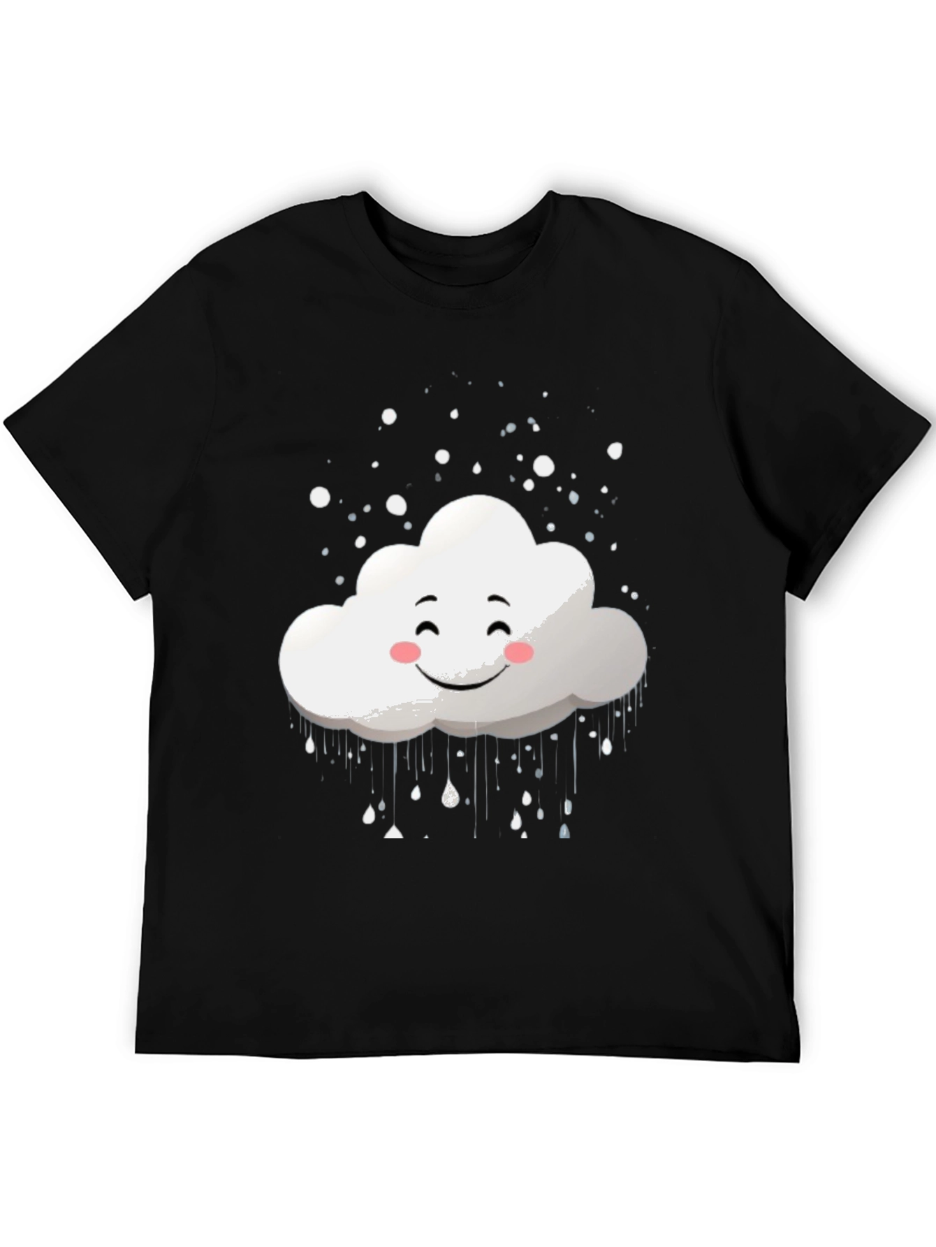 Black Cloud Graphic Tee - Happy Weather T-Shirt view 5