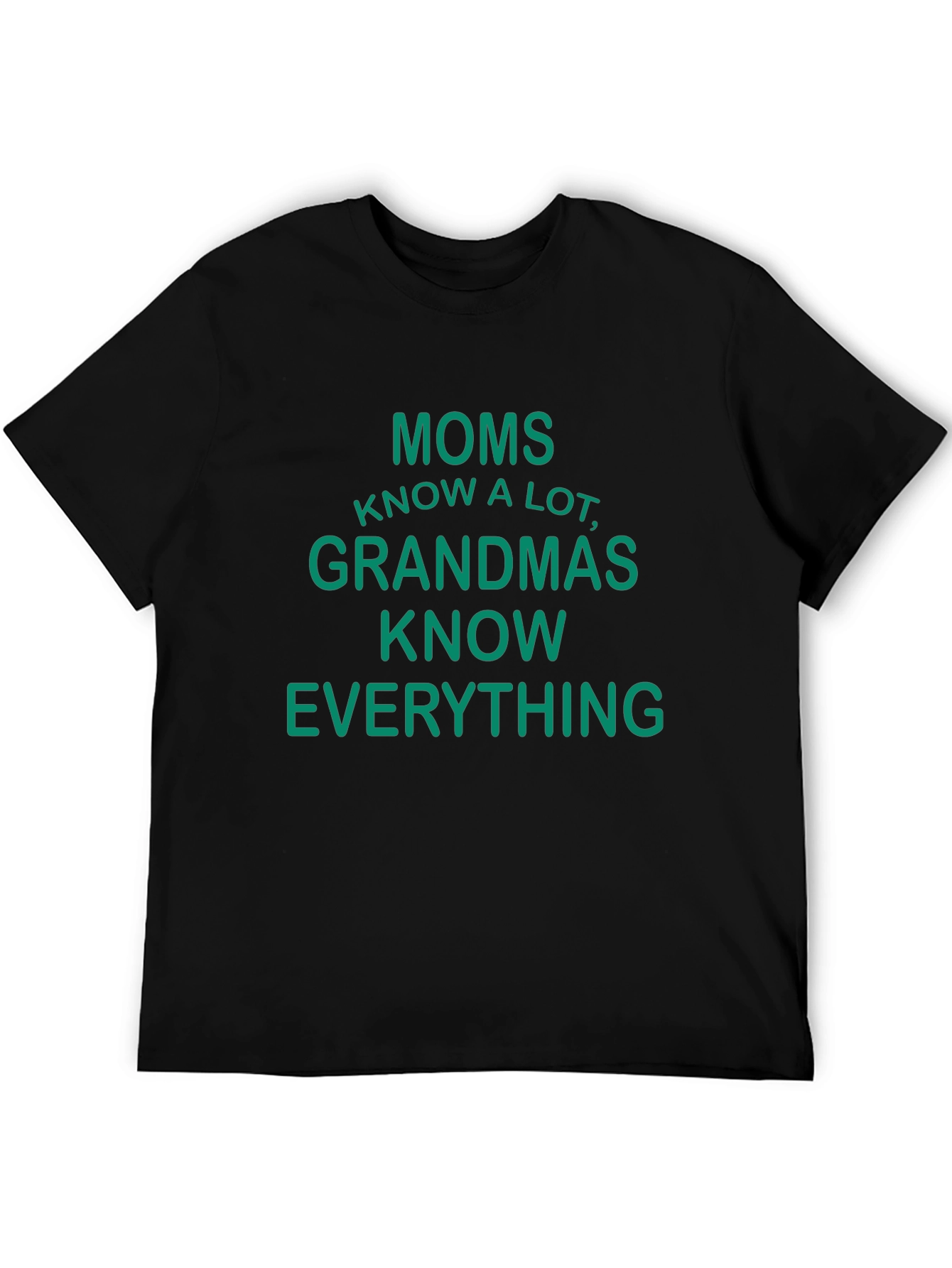 Black Moms Know A Lot Funny Graphic T-Shirt view 5