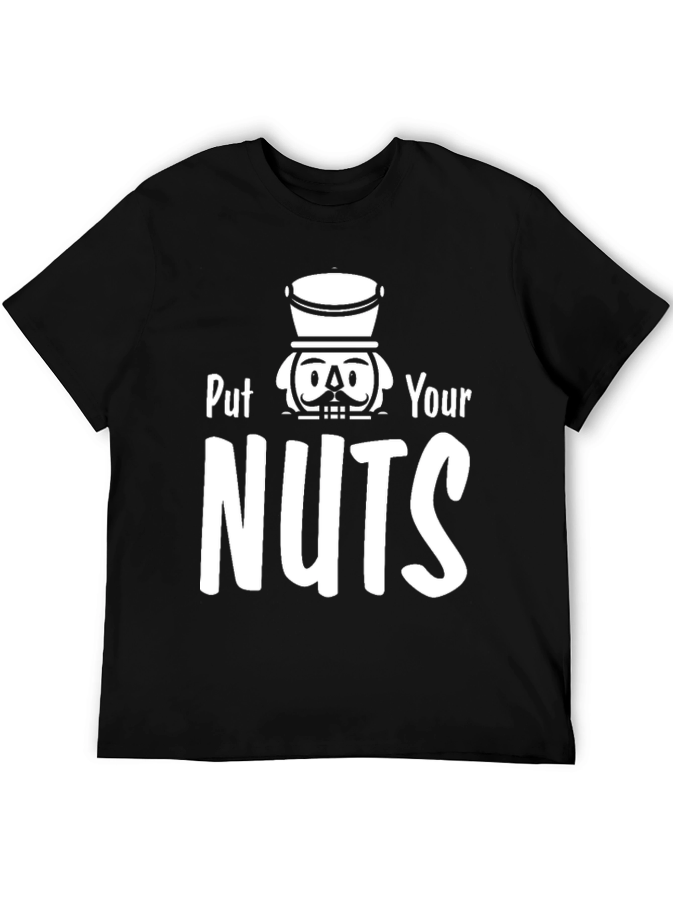 Black Nutcracker Humor Graphic T-Shirt - Put Your Nuts view 5