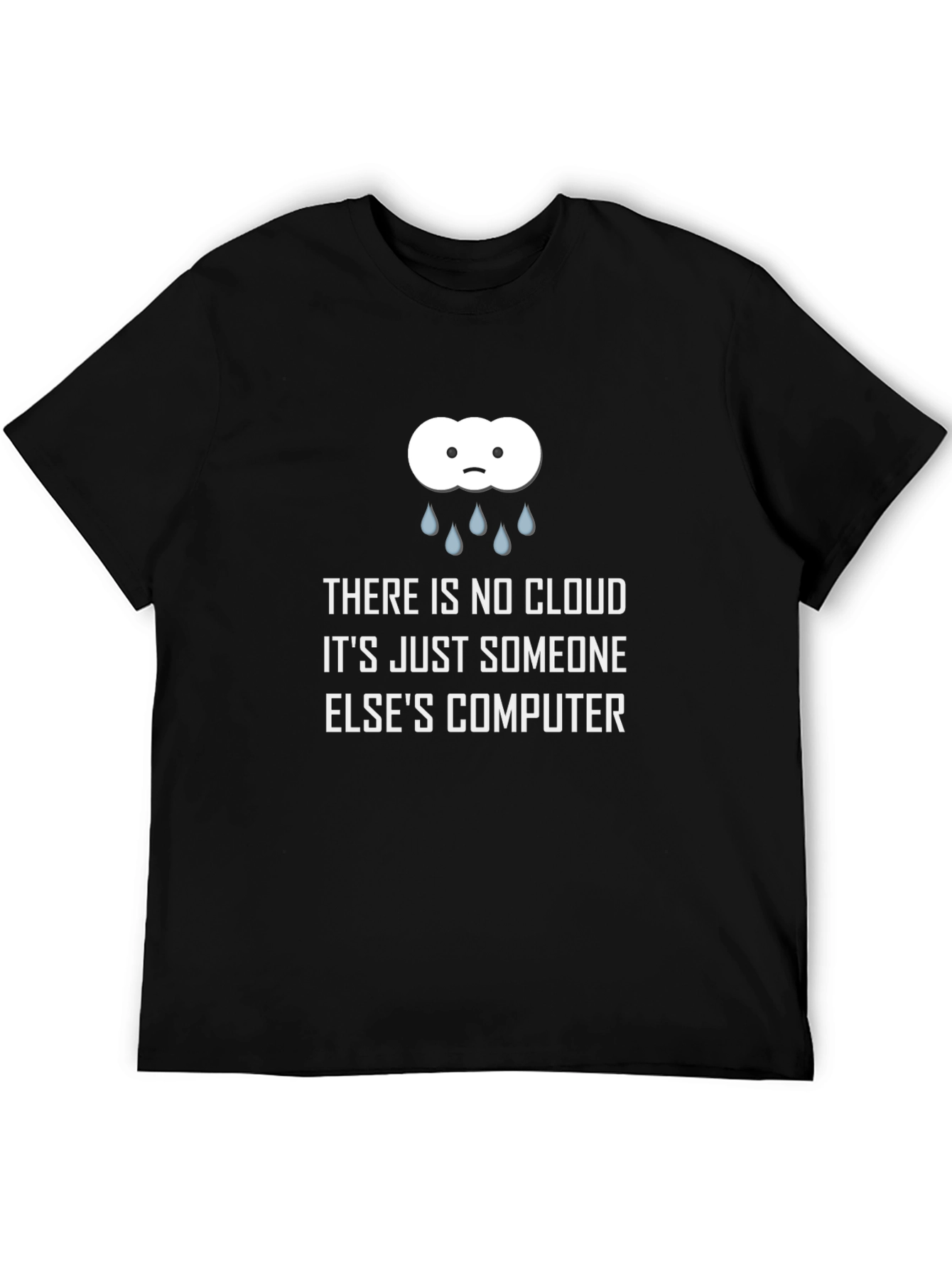 Black Funny Cloud Computing T-Shirt - Someone Else's Computer view 5