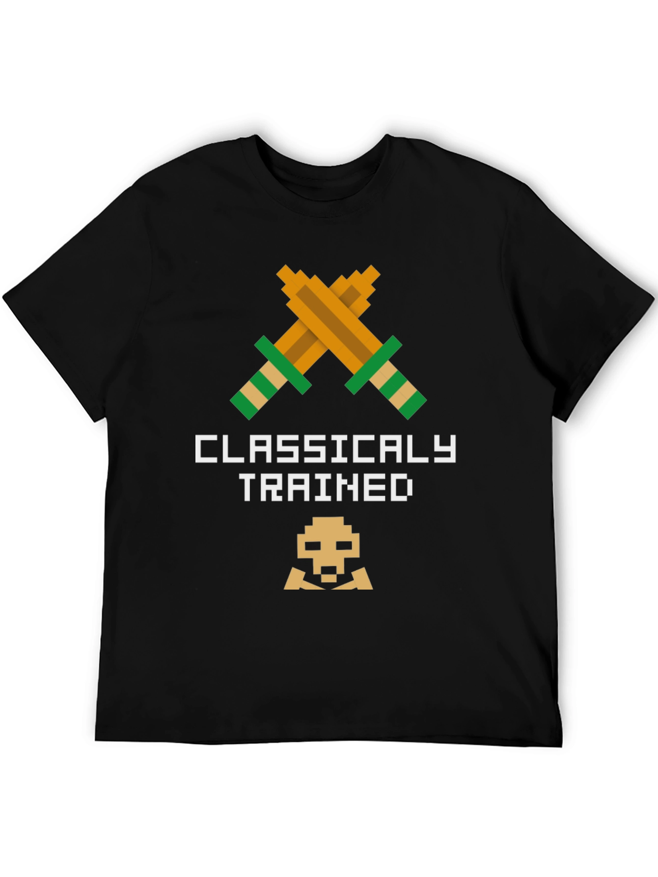 Black Classically Trained Retro Gamer T-Shirt view 5
