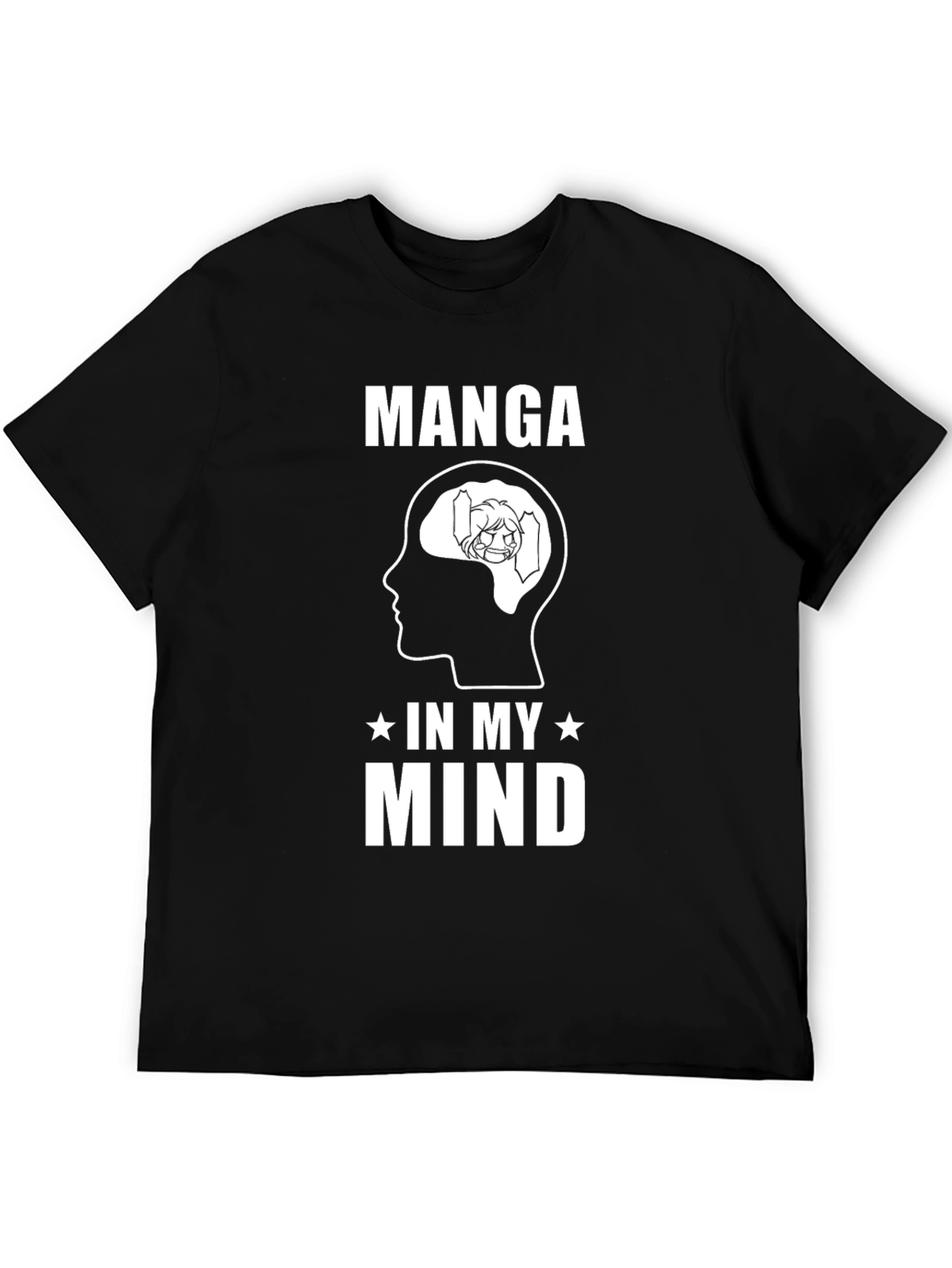 Black Manga In My Mind Graphic T-Shirt view 5