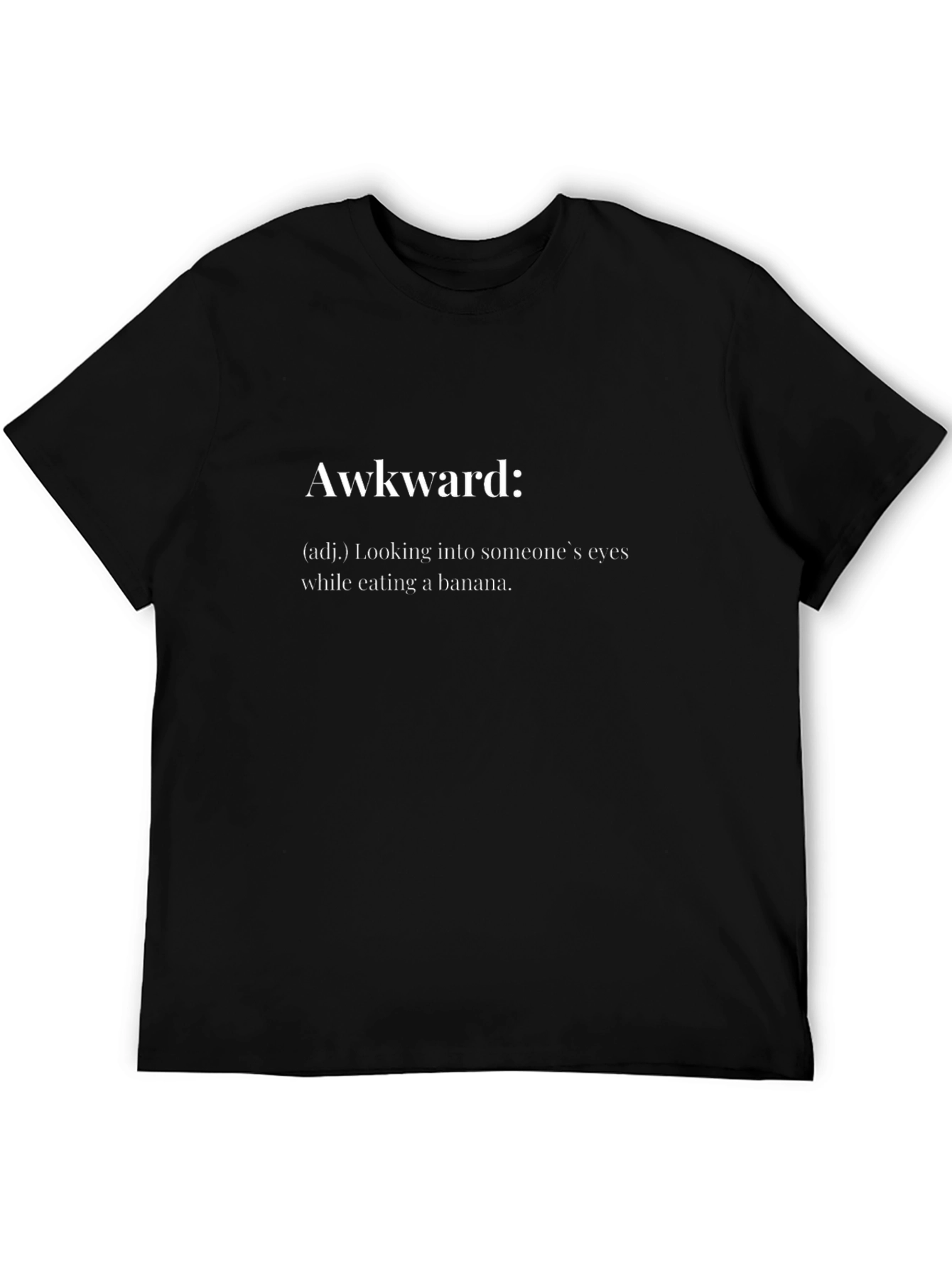 Black Awkward Definition Graphic T-Shirt - Funny & Stylish view 5