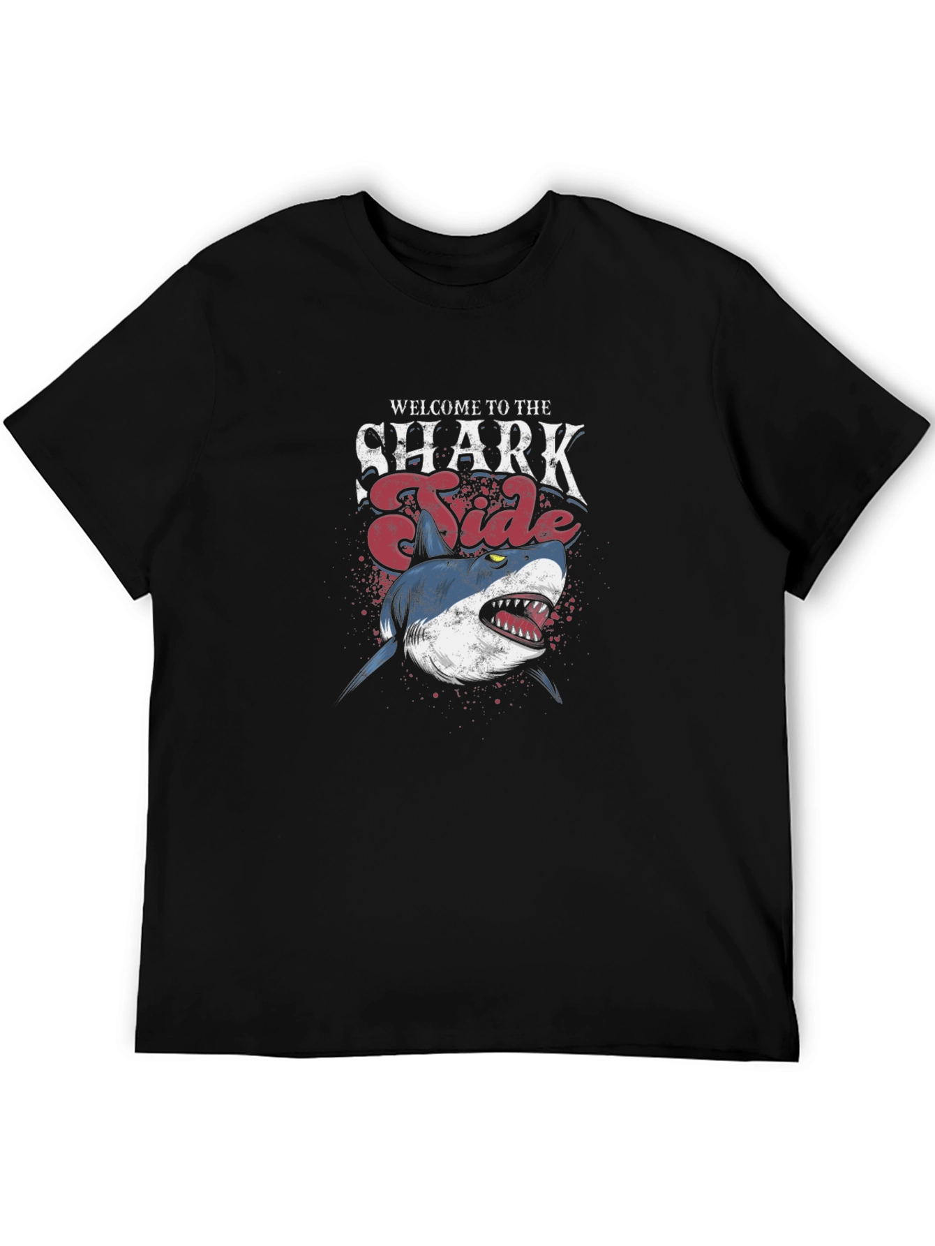 Black Shark Tide Graphic T-Shirt - Black view 5