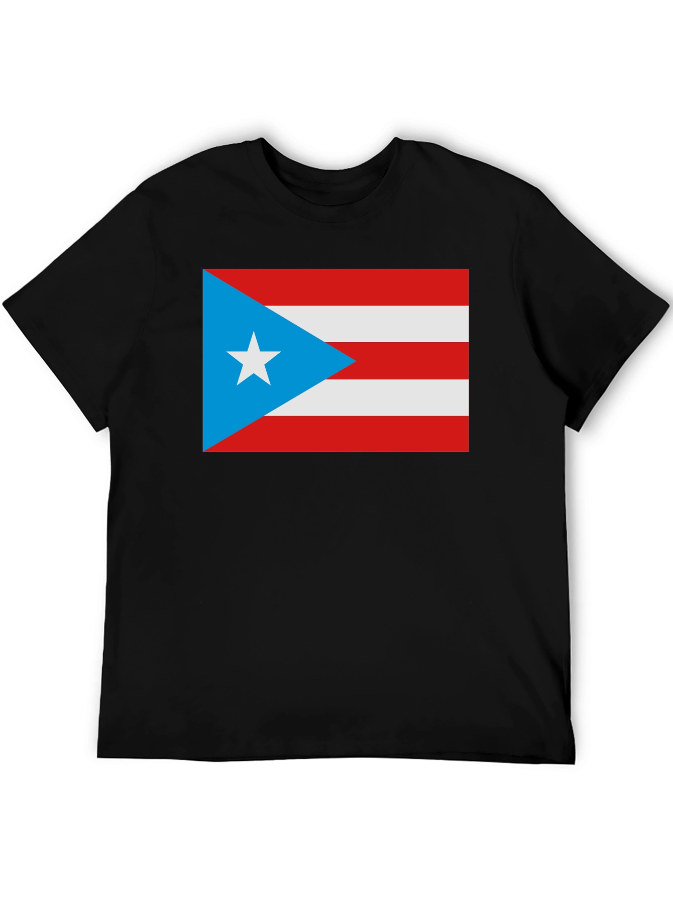 Black Puerto Rico Flag Graphic T-Shirt view 5