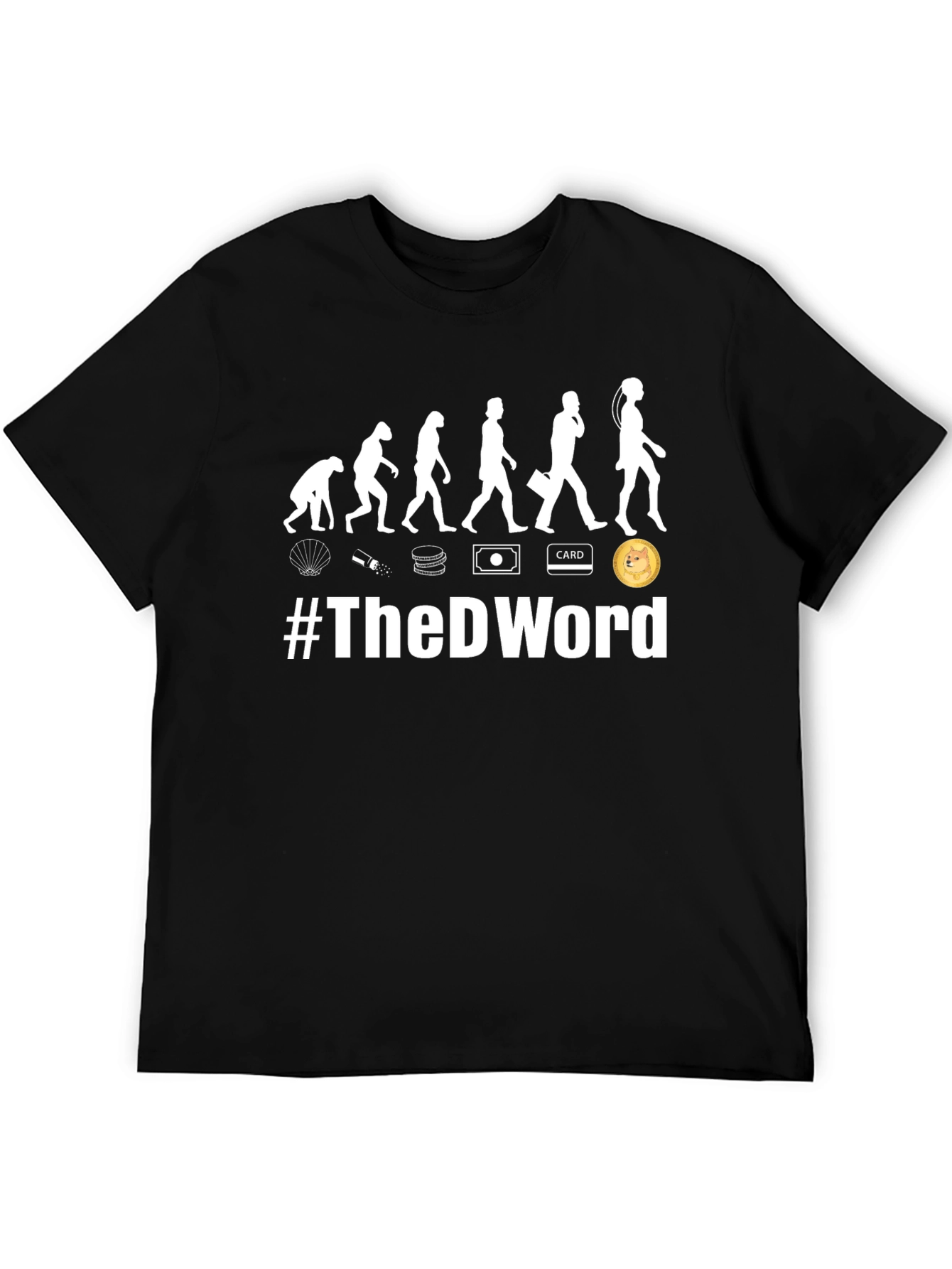 Black The D Word Evolution T-Shirt view 5