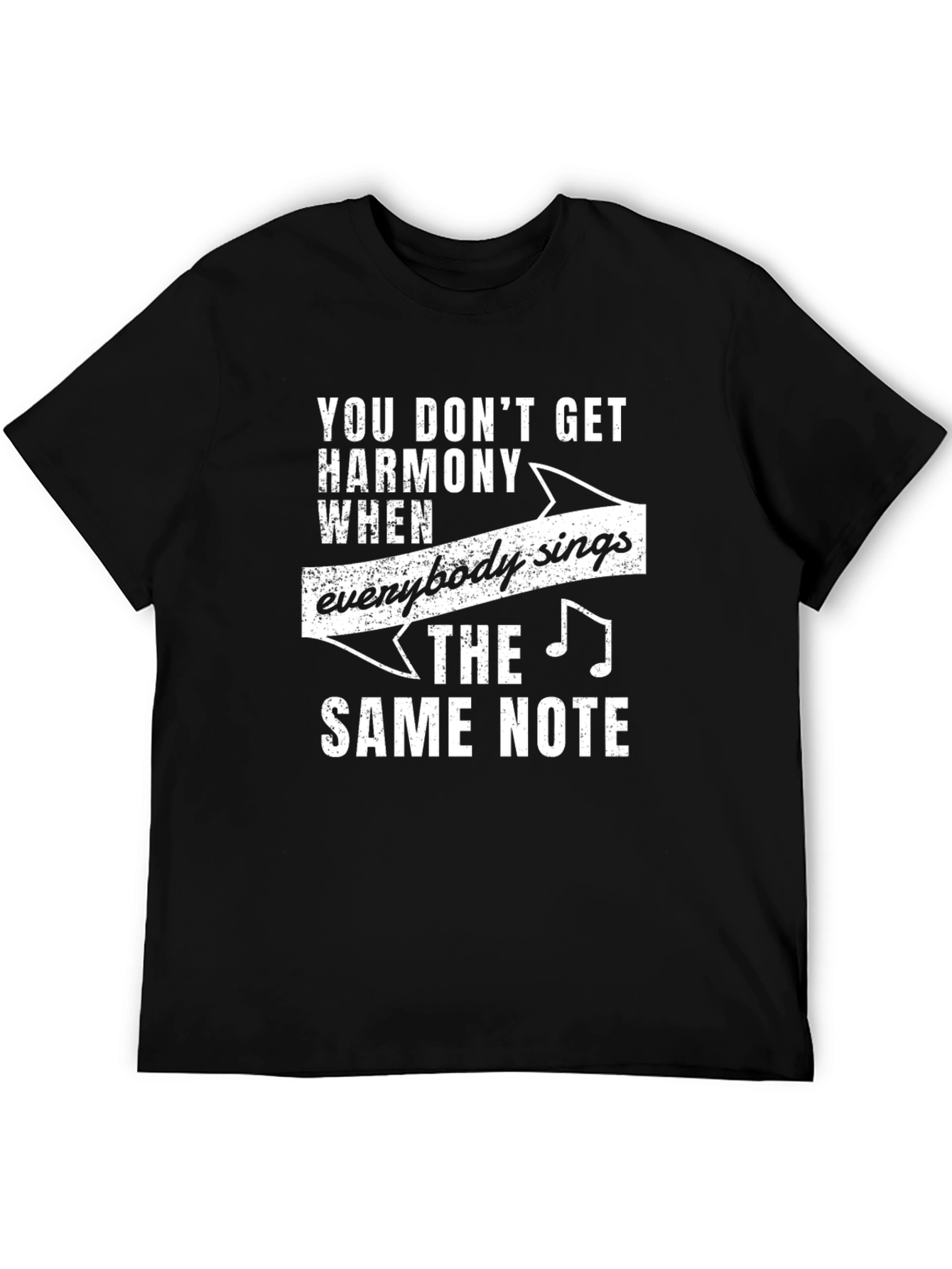 Black Harmony T-Shirt - Music Humor Tee view 5