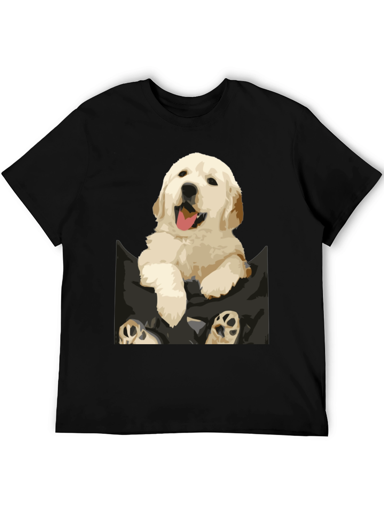 Black Puppy Pocket Graphic Tee view 5