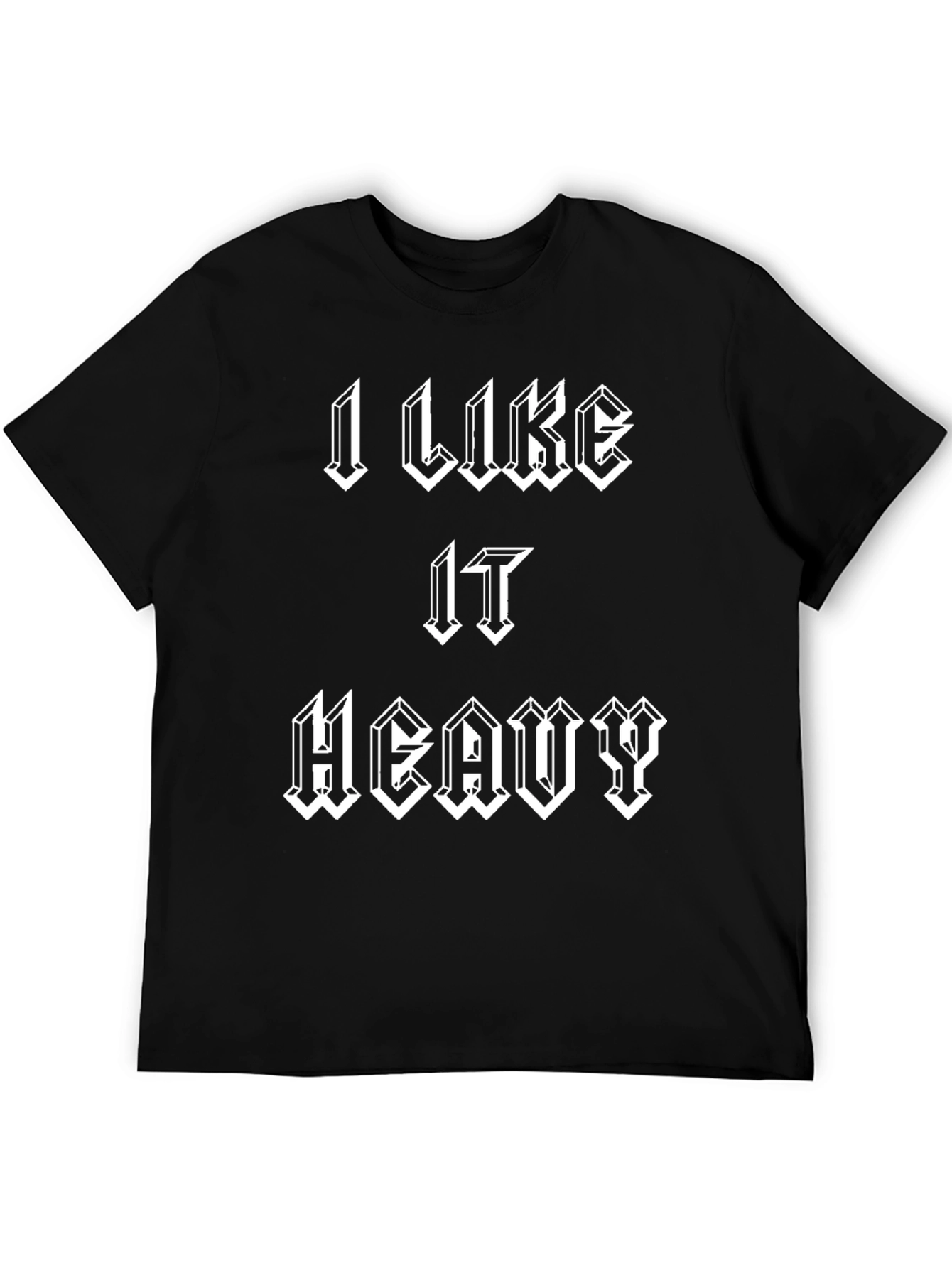 Black I Like It Heavy Graphic Tee - Black view 5