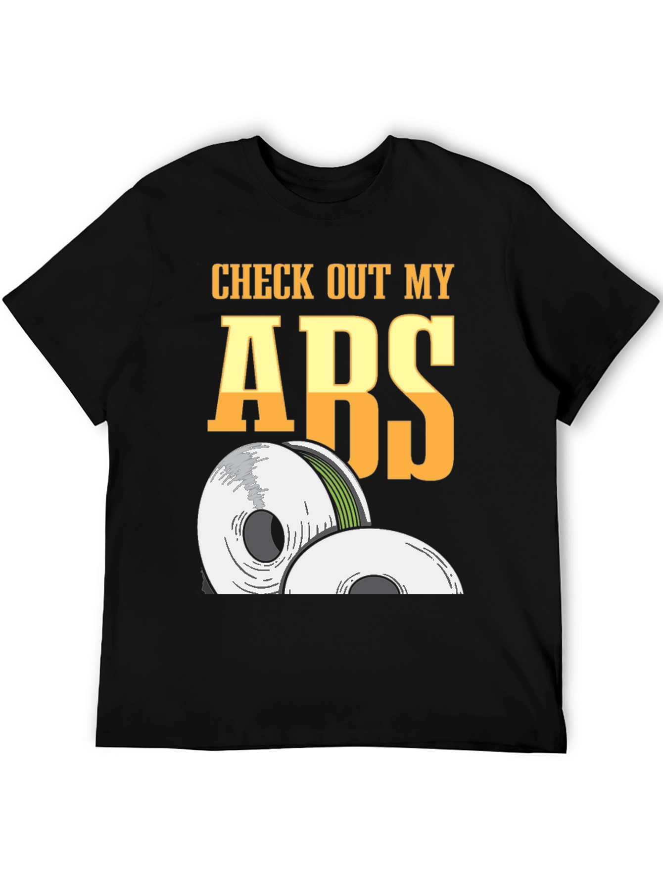 Black Check Out My ABS Funny 3D Printing T-Shirt view 5