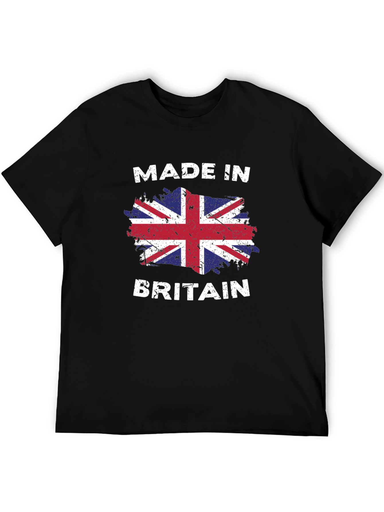 Black Made in Britain Flag Graphic T-Shirt view 5