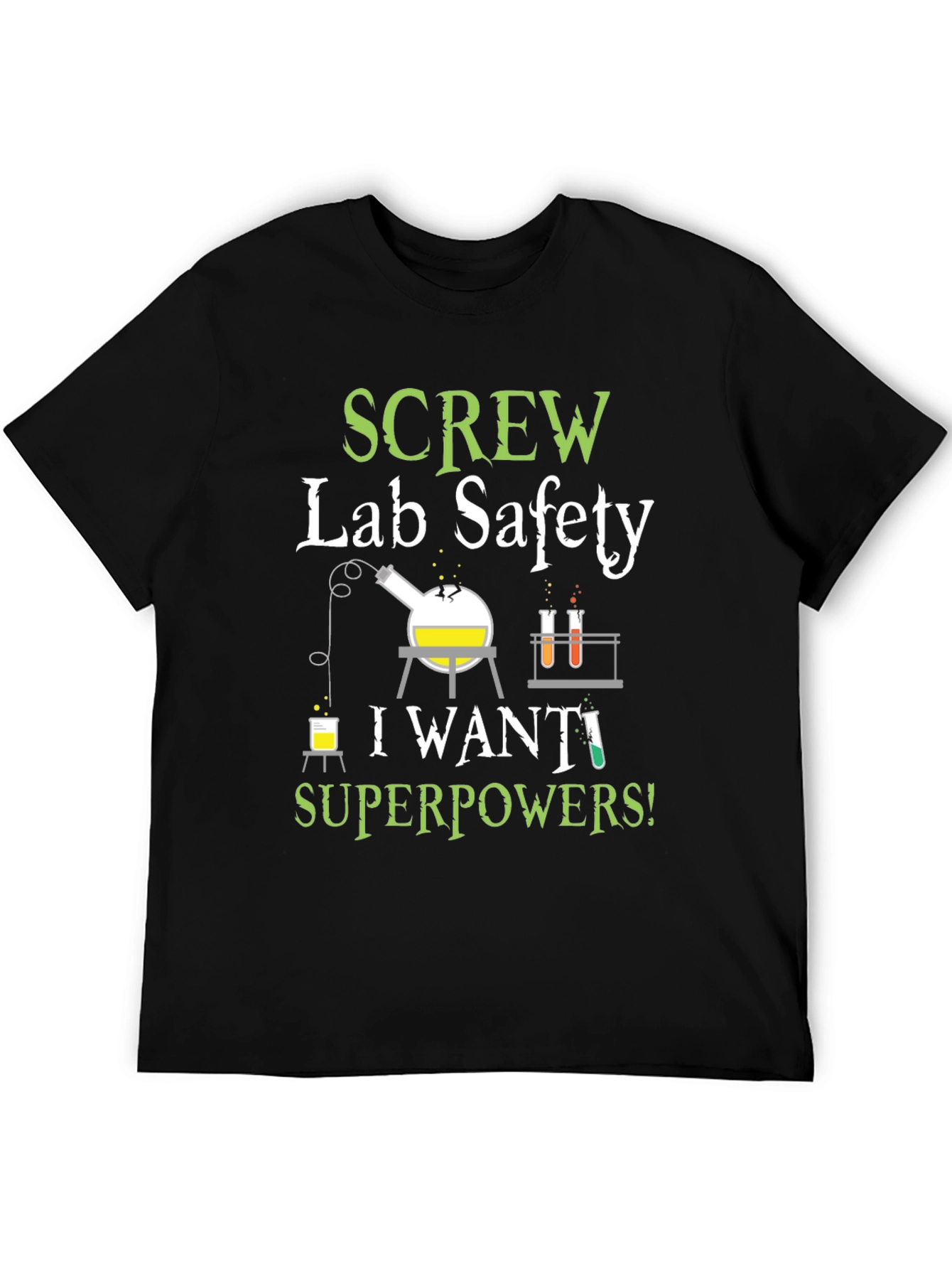 Black Screw Lab Safety T-Shirt: Science Humor Tee view 5