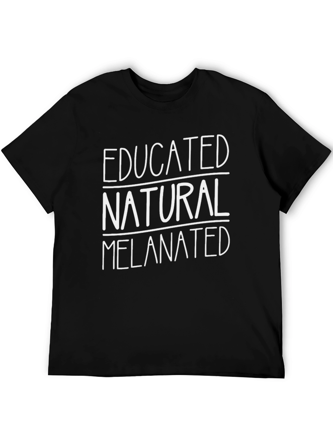 Black Educated Natural Melanated Graphic Tee view 5