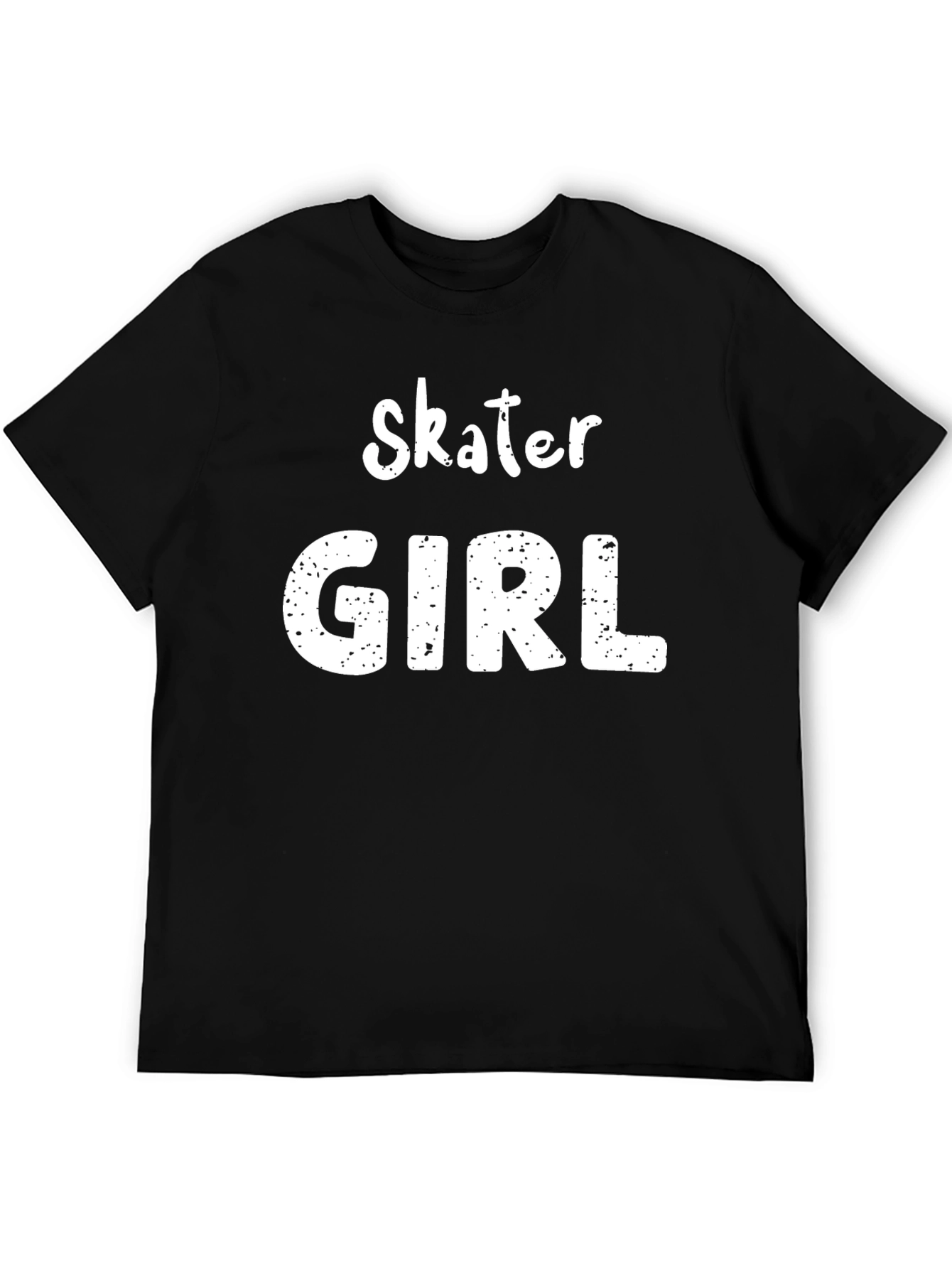 Black Skater Girl Graphic Tee - Cool & Casual view 5
