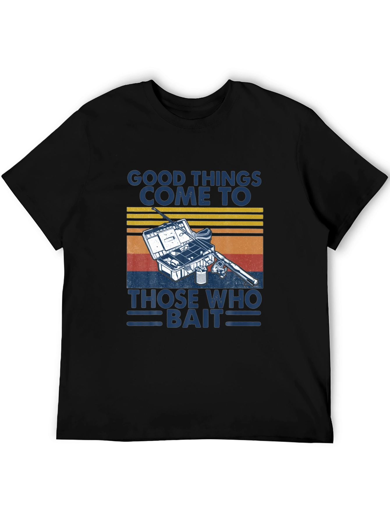 Black Fishing T-Shirt: Good Things Come to Those Who Bait view 5