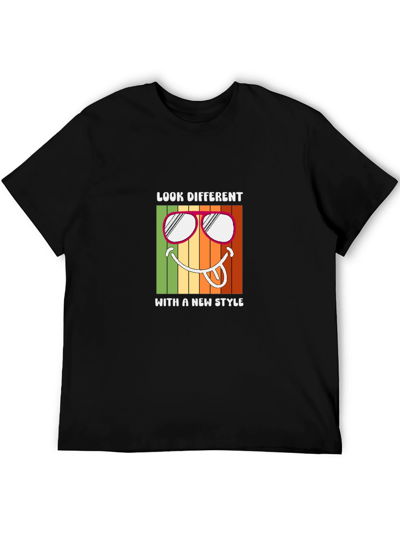 Black Look Different Tee - Stylish Graphic T-Shirt view 5
