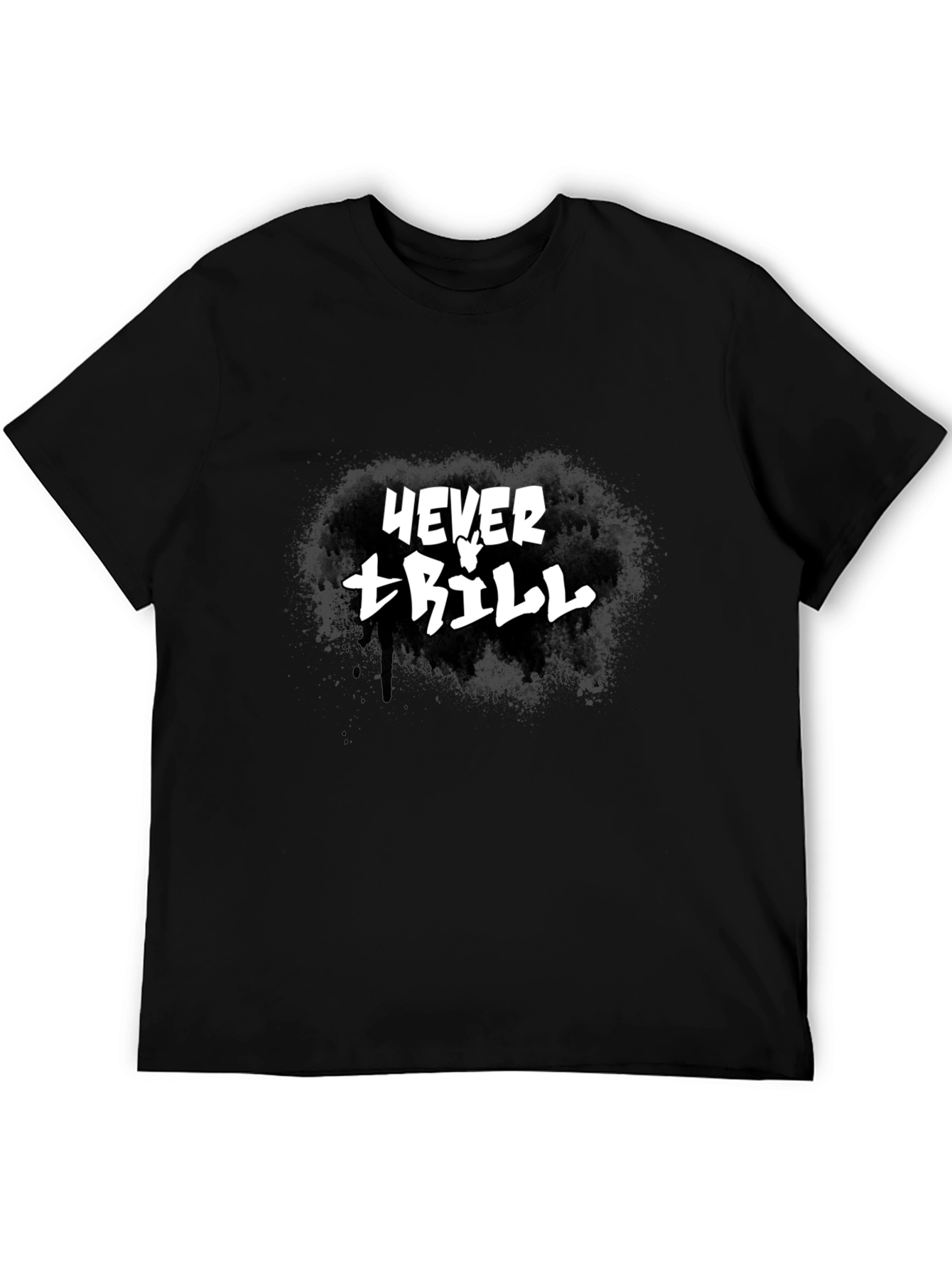 Black Never Trill Graphic T-Shirt - Black view 5