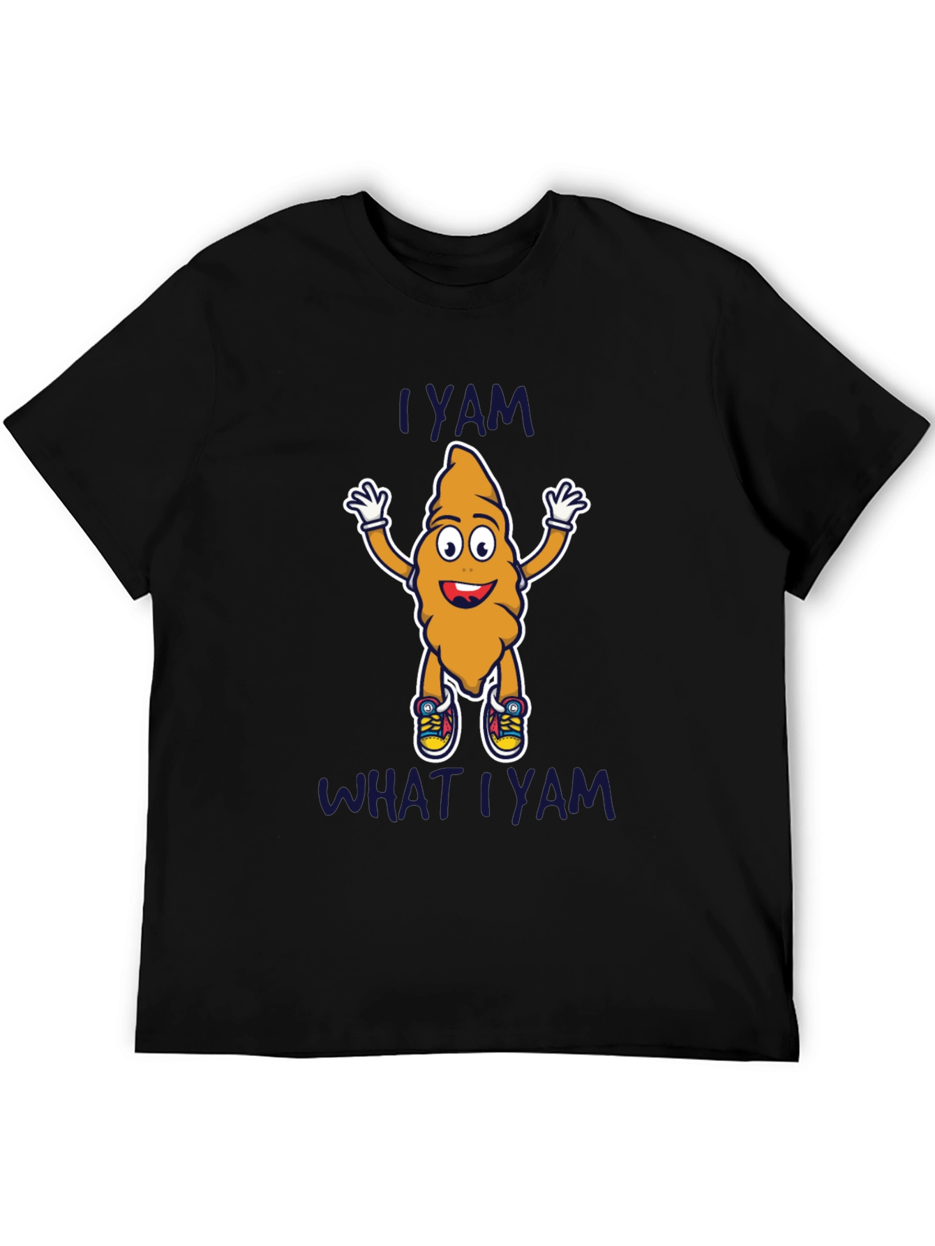 Black I Yam What I Yam T-Shirt view 5