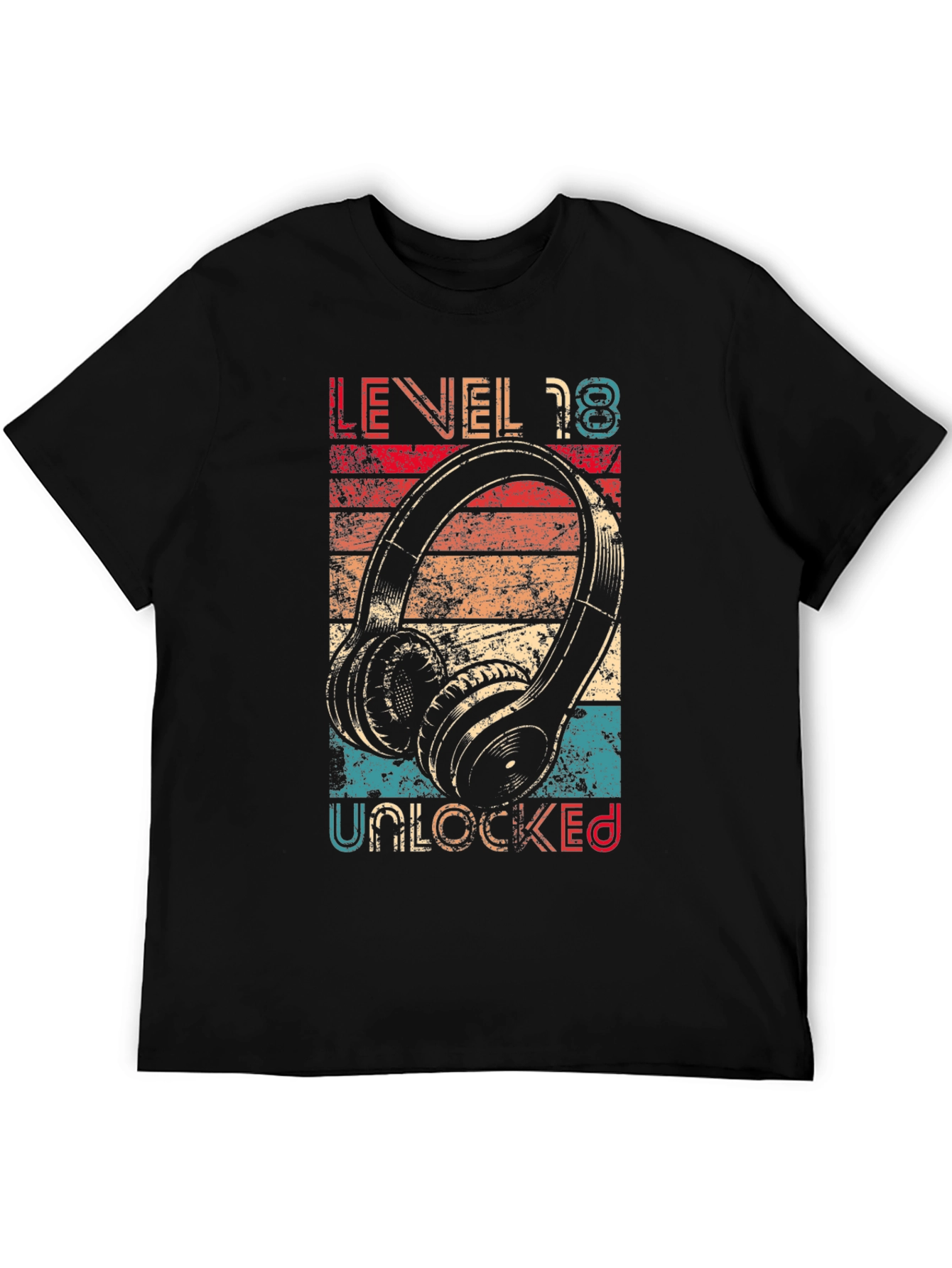 Black Level 18 Unlocked T-Shirt Birthday Gamer Gift view 5
