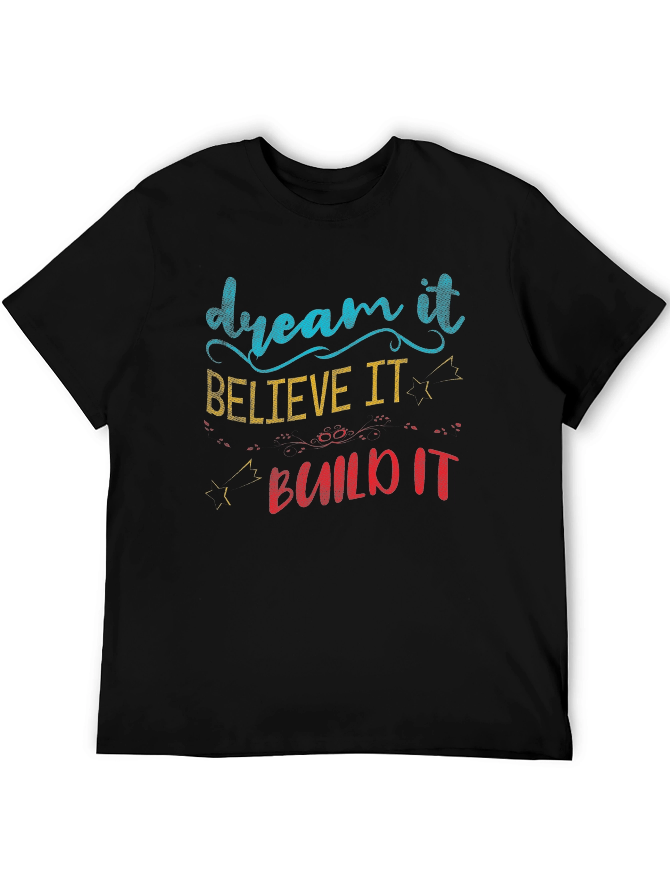 Black Dream, Believe, Build T-Shirt view 5