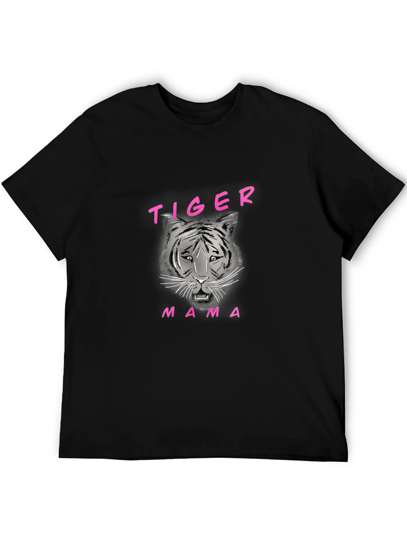 Black Tiger Mama Black Graphic Tee view 5