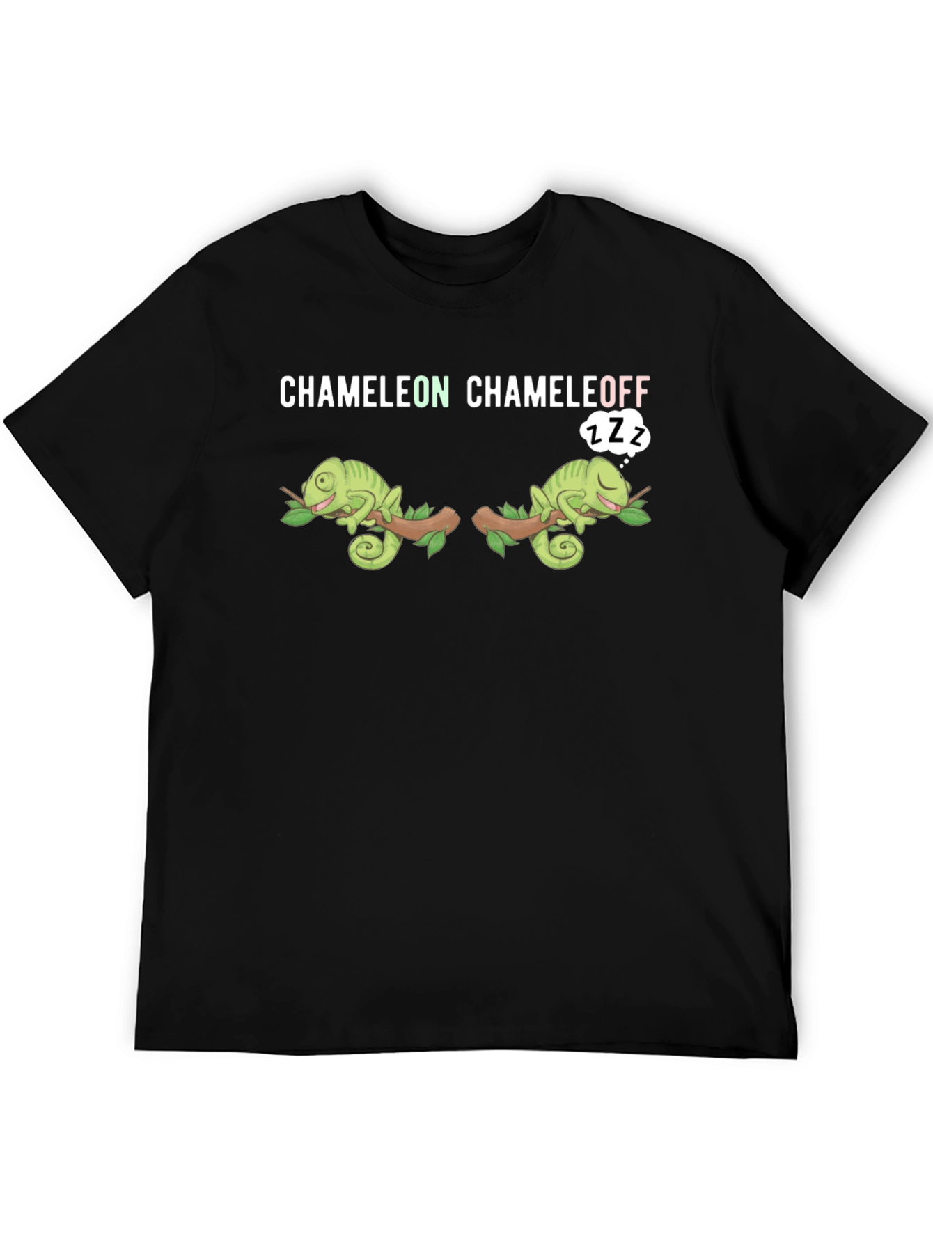 Black Chameleon Chameleoff Graphic T-Shirt view 5