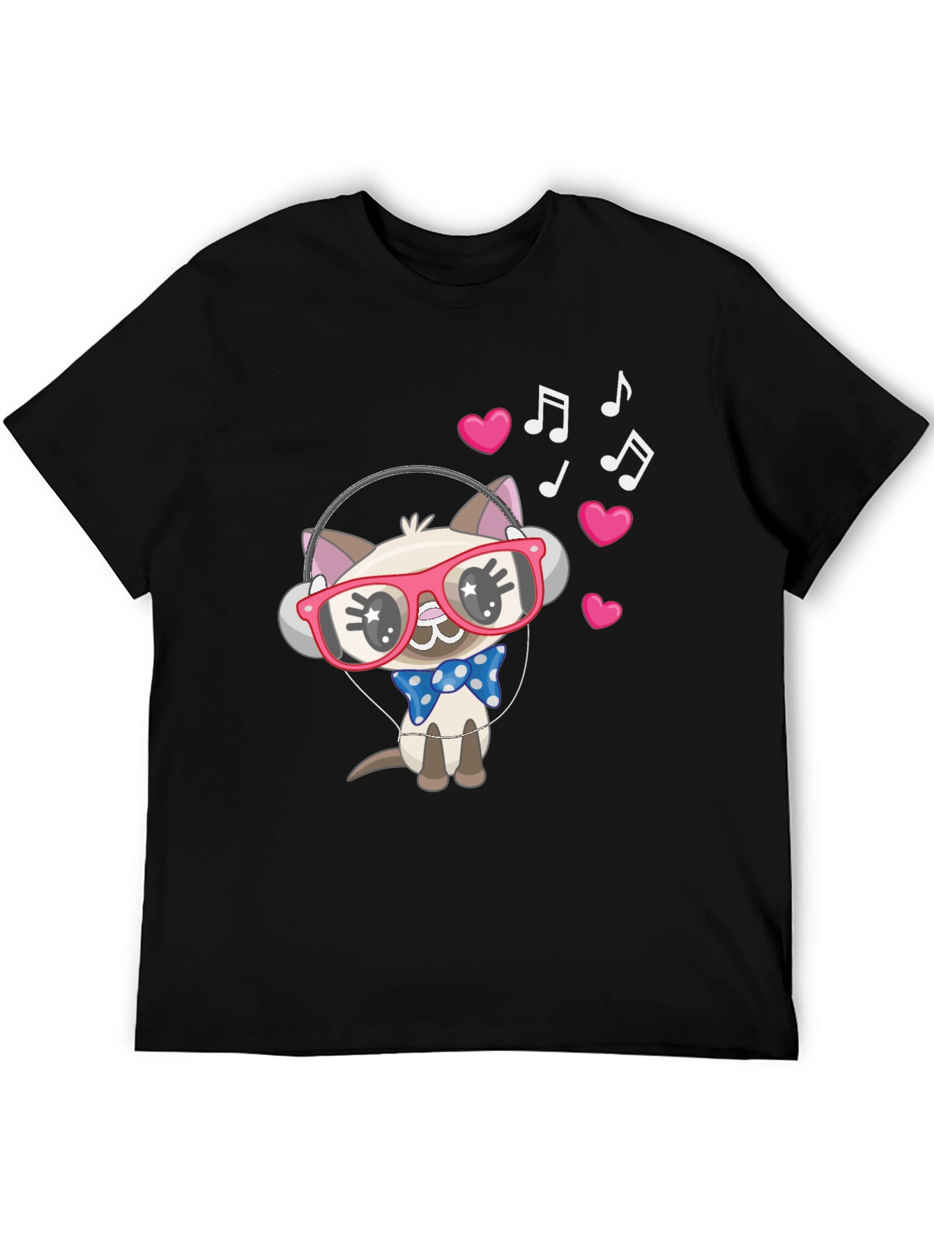 Black Cool Cat T-Shirt view 5