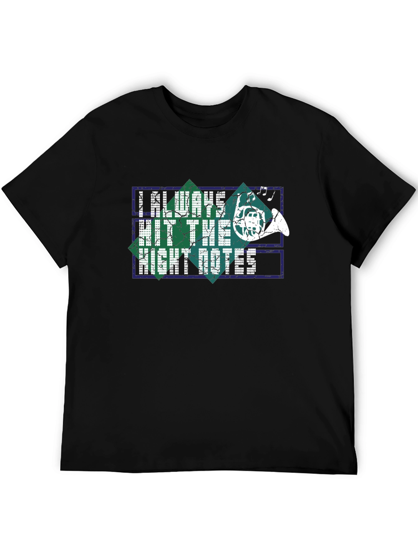 Black Music Lover T-Shirt: I Always Hit the Right Notes view 5
