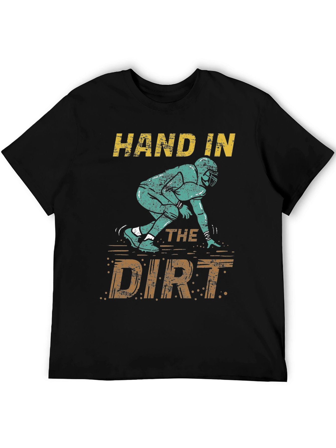 Black Hand in the Dirt Football T-Shirt view 5