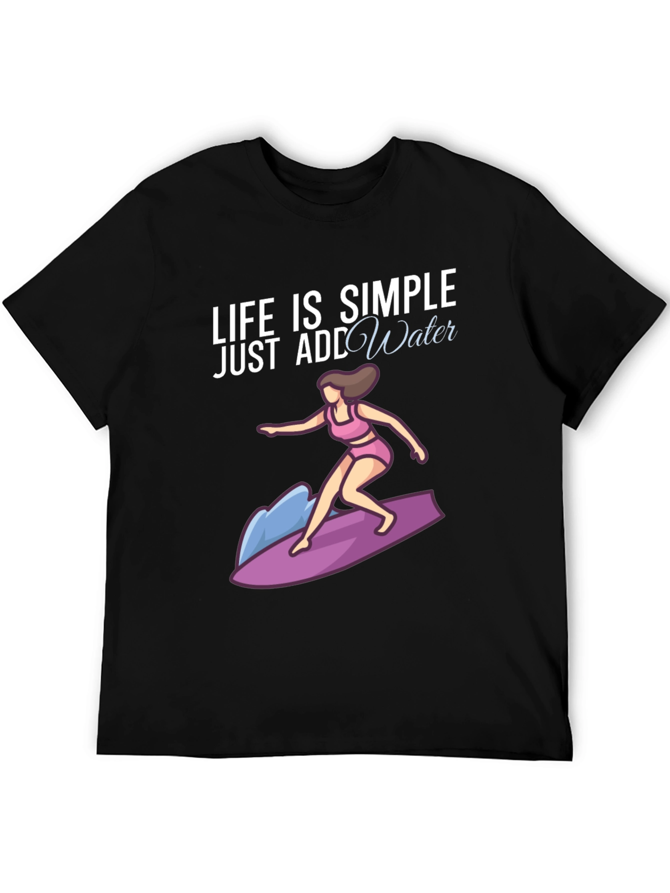 Black Life is Simple, Just Add Water T-Shirt view 5