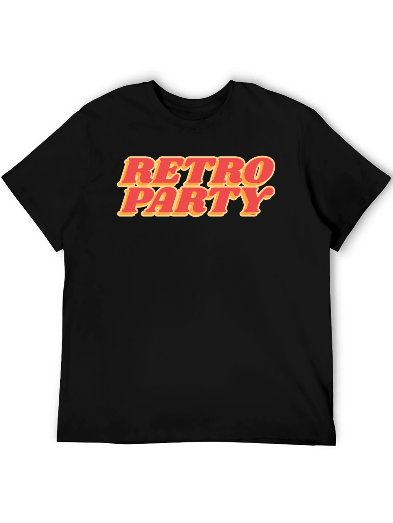 Black Retro Party Graphic T-Shirt - Stylish Black Tee view 5