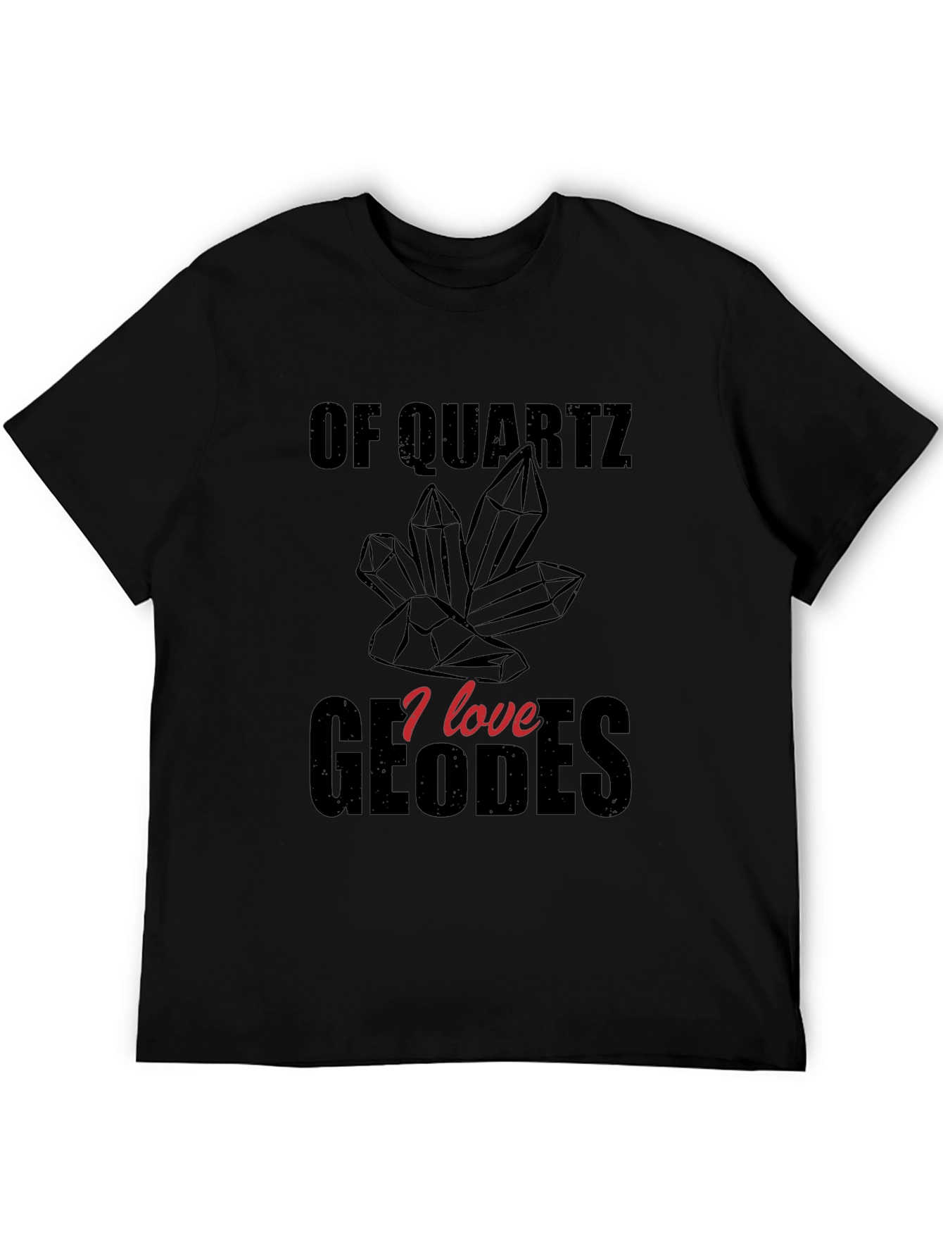 Black Quartz Geodes Graphic T-Shirt view 5