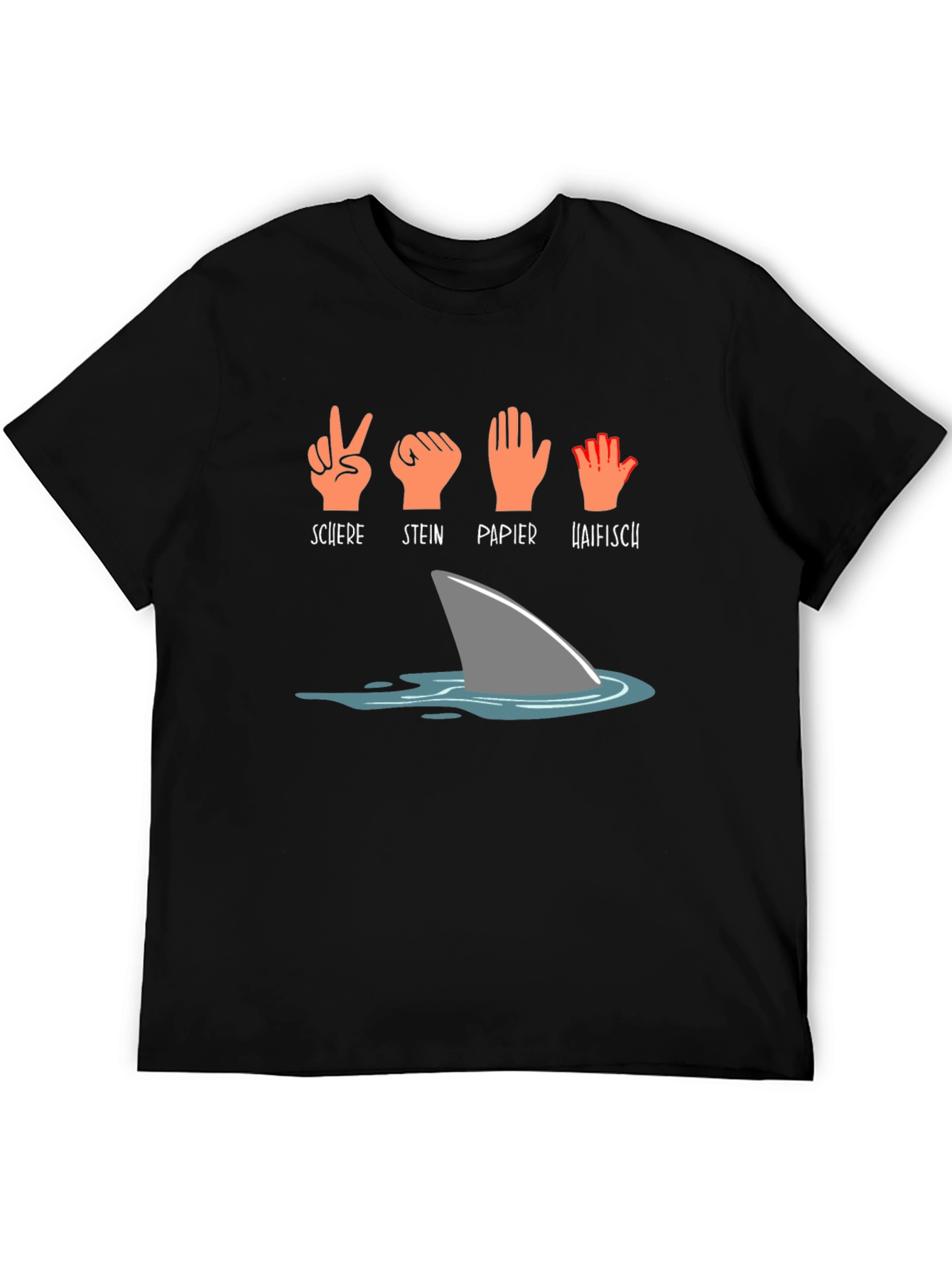 Rock Paper Scissors Shark Tee - 5